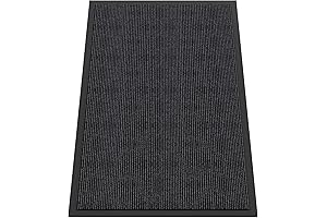 Indoor Outdoor Door Mat, 4'x6' Non Slip Walk Off Mat, Super Absorbent Entrance Rug