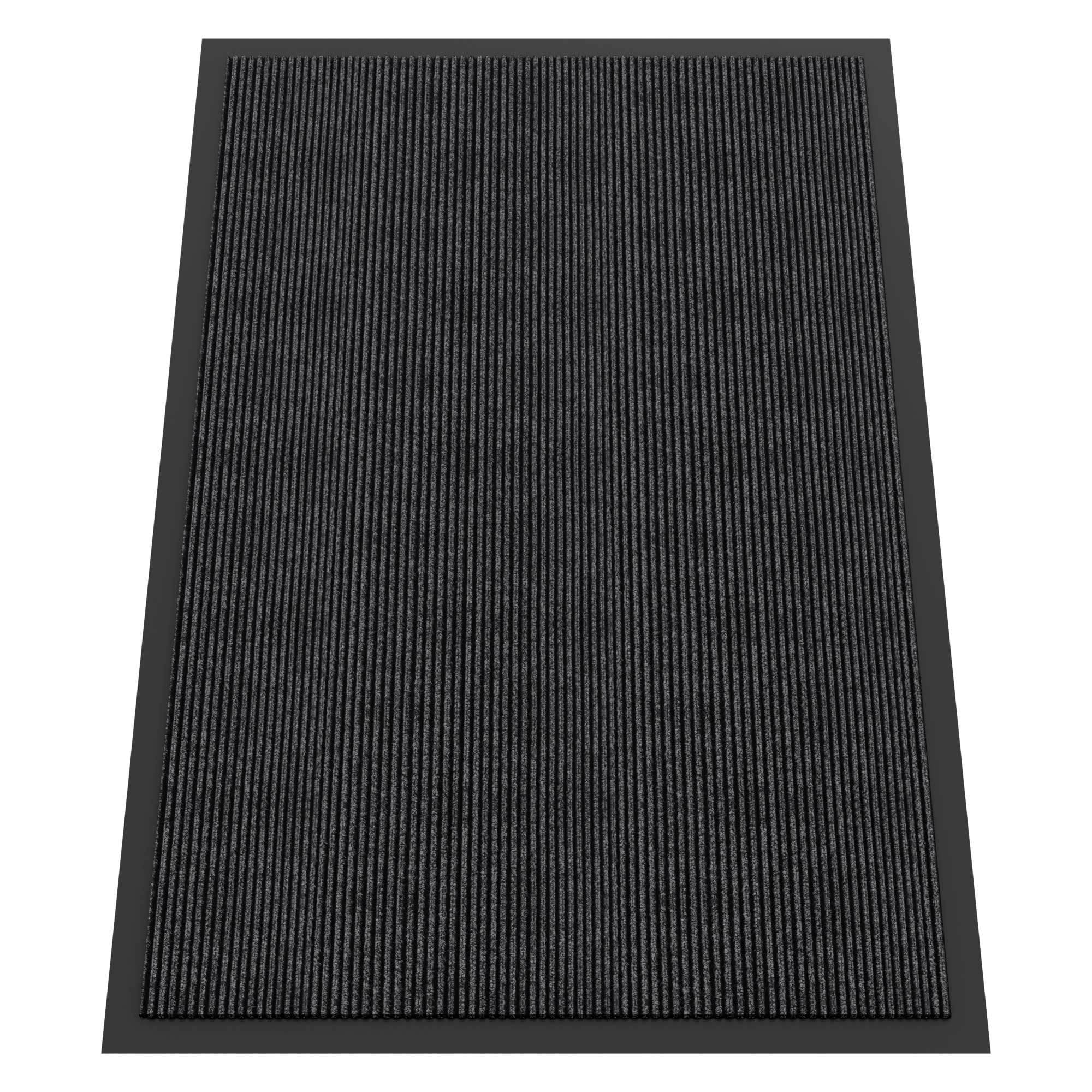 Indoor Outdoor Door Mat, 6’ x 4' Doormat for Entryway, Rubber Backing Non Slip Front Door Mat Outside Entrance, Super Absorbent Commercial Floor Mat for Home Office