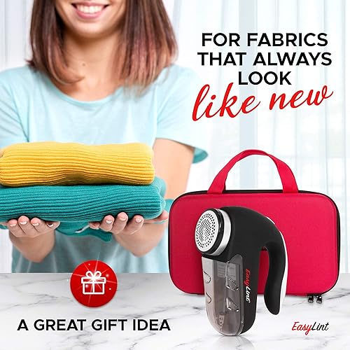 Miniatura 6 de EasyLint rasuradora profesional para suéteres, quita las bolitas y pelusas en paños, tejidos y muebles. Funciona a batería o con adaptador de
