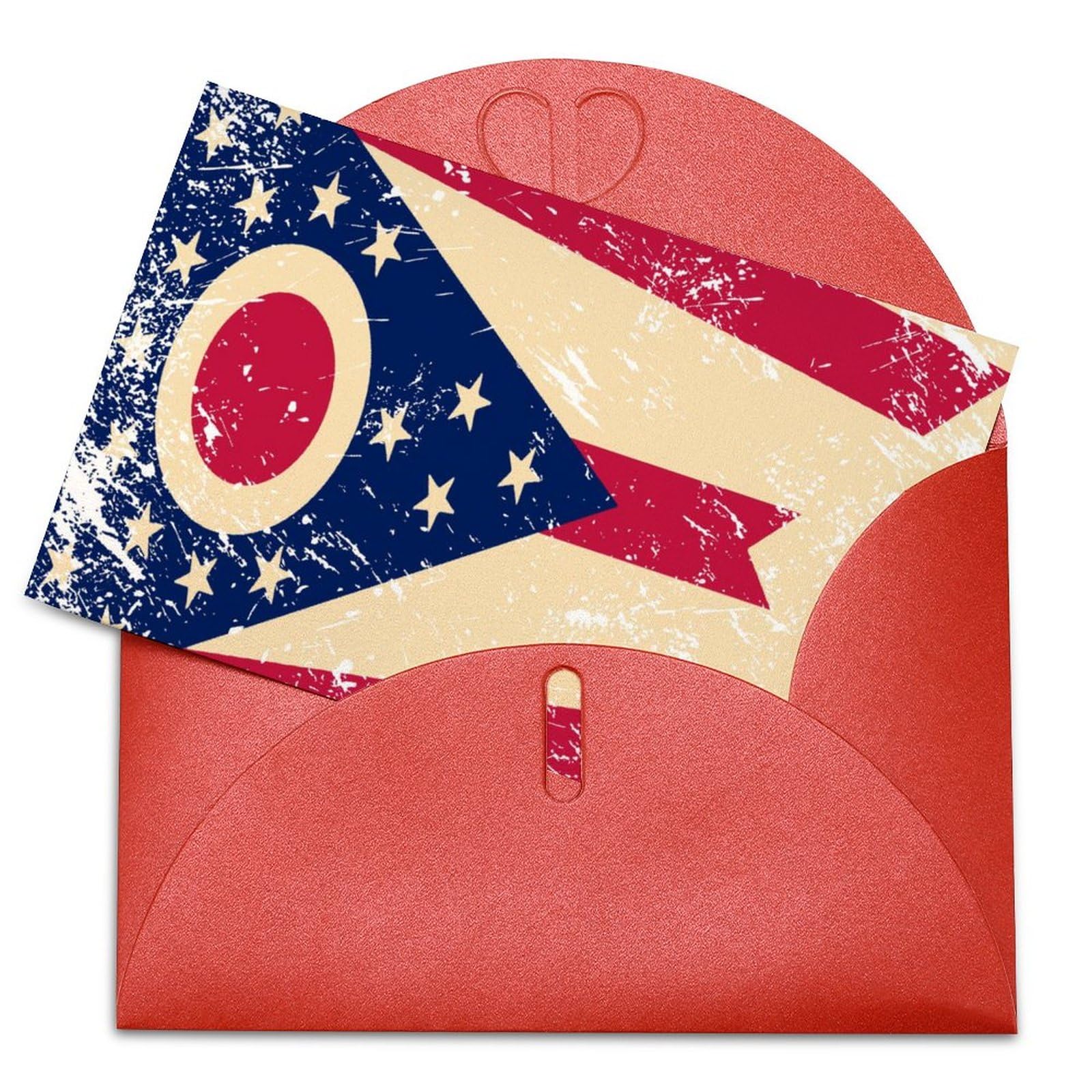 Ohio State Flag Greeting Cards Assorted Blank Cards with Envelopes for All Occasions Birthday Thank You Wedding