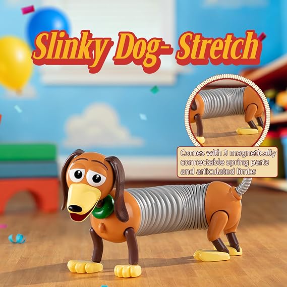 TOP TOY x Disney Pixar Toy Story Blind Box Figures, Playful Party Series Mystery Box, Random Action Figures Collectible Toy for Desk Home Decor, Holiday Birthday Gifts for Girls Boys, Single Box