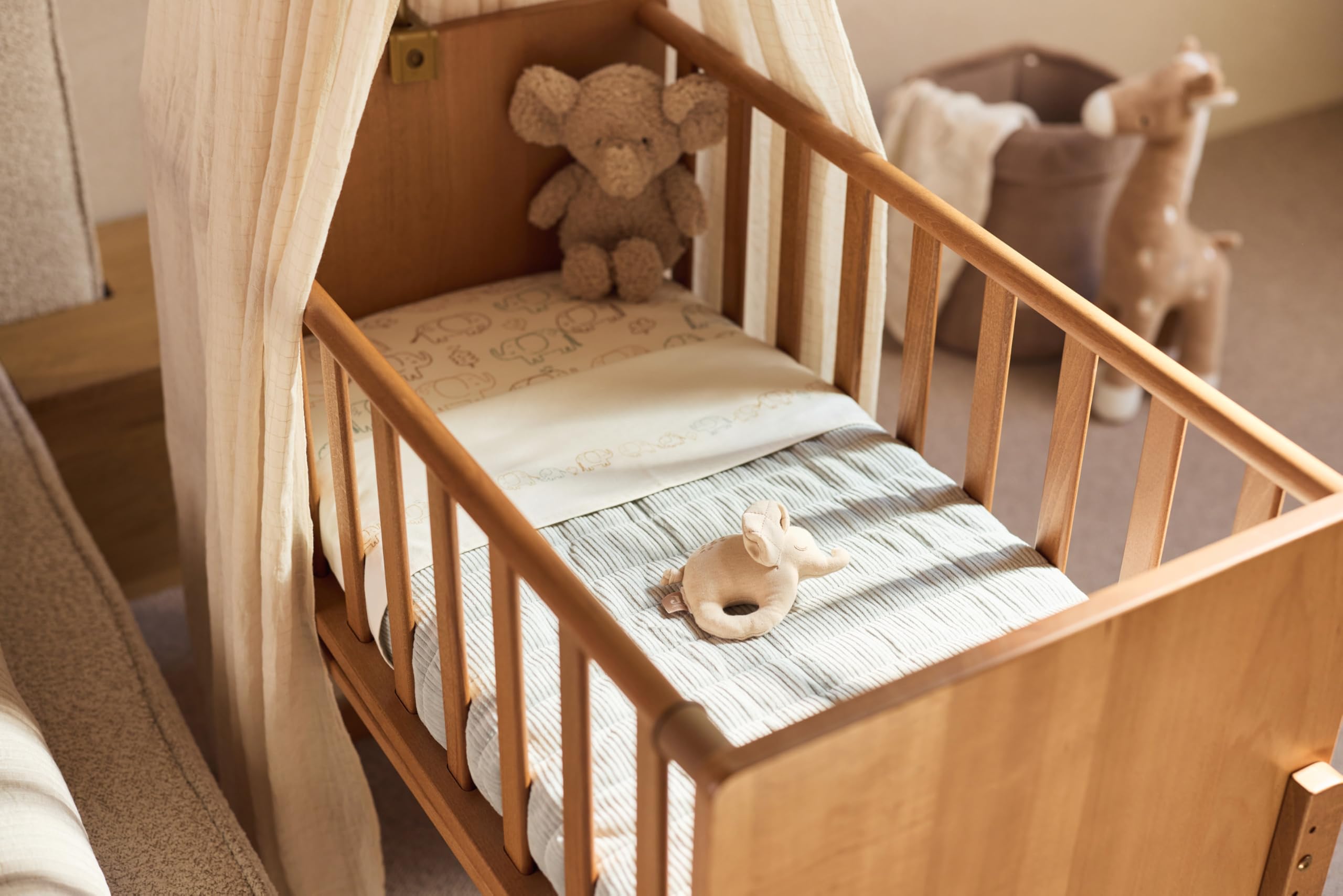 Image secondaire de Hochet Éléphant Tales Jollein - Jouet Bébé Doux avec Anneau et Clochette