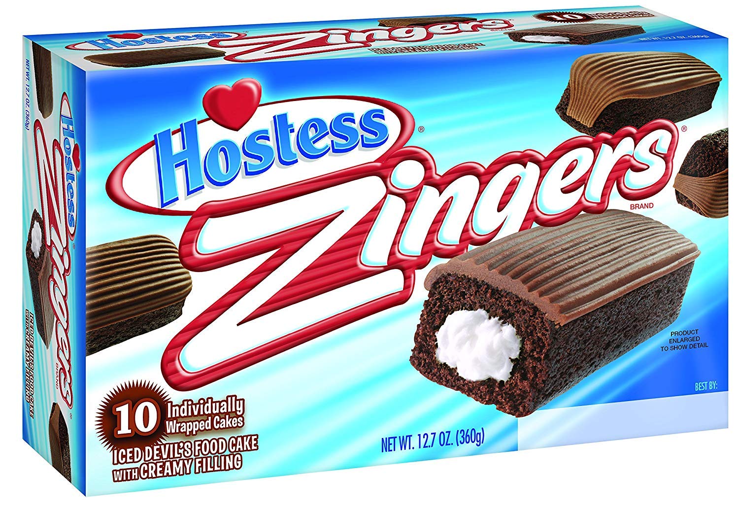 Hostess Zingers Iced Devil S Food Cake 10 Per Box Amazon Com Grocery Gourmet Food
