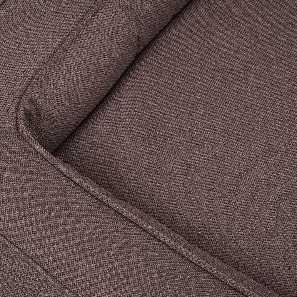 Knuffelwuff Orthopädisches Hundebett aus Velours mit Handwebcharakter Yukon M-L 85 x 65cm Graubraun