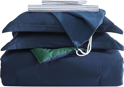 Miniatura 3 de Nautica - Juego de cama queen- Juego de edredón reversible casual, incluye fundas adicionales, sábana bajera, fundas de almohada y bolsa de