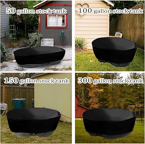 Miniatura 7 de Fundas impermeables para tanque, cubierta impermeable ovalada para tanque de almacenamiento ovalado de 300 galones, cubierta impermeable resistente