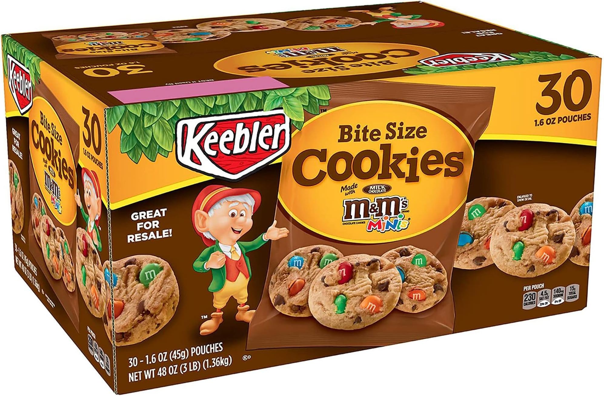 Keebler Bite Size M&m S Cookies (1.6 Oz, 30 Ct.) Wholesale, Cheap, Discount, Bulk (1 - Pack)