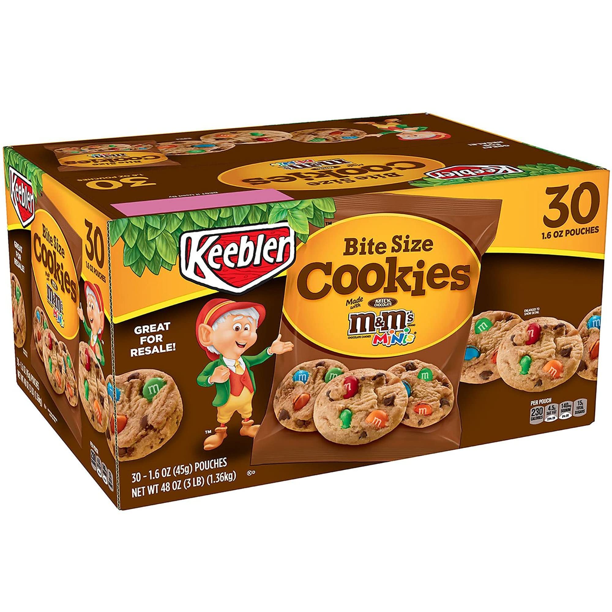 Keebler Bite Size M&m S Cookies (1.6 Oz, 30 Ct.) Wholesale, Cheap, Discount, Bulk (1 - Pack)