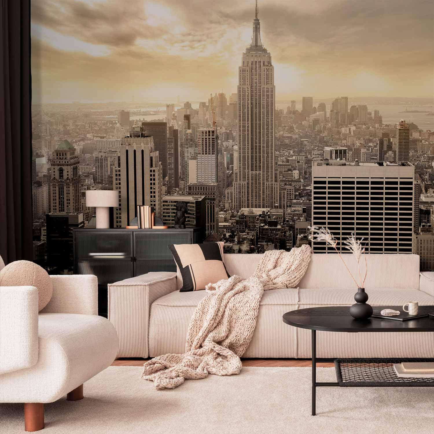murando - Carta da Parati Moderna per Soggiorno, New York, 400x309 cm