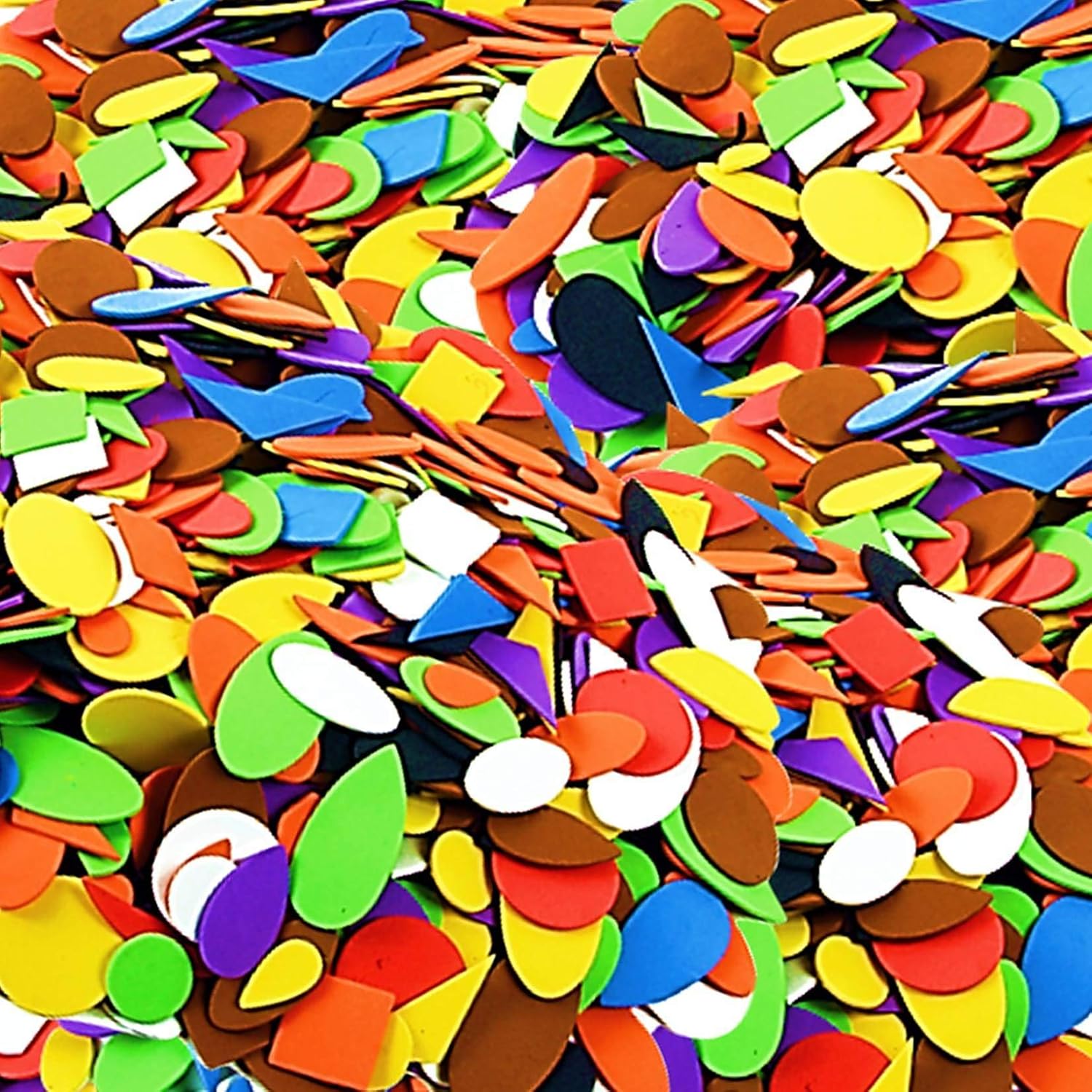 Self Adhesive Craft Foam Shapes 100pcs by Amazing Arts and Crafts