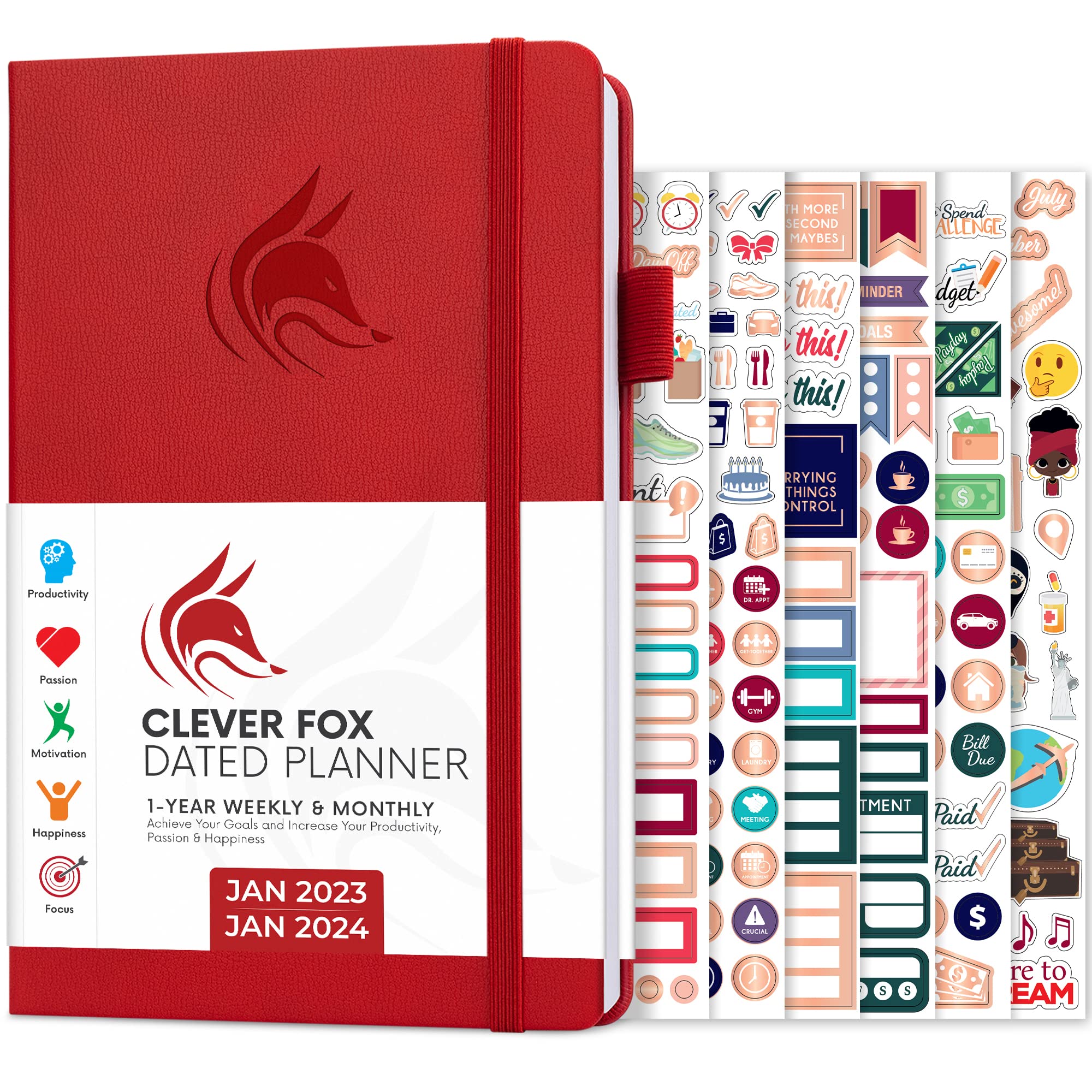 Buy Clever Fox Dated Planner 20232024 Weekly Life Planner for Goal