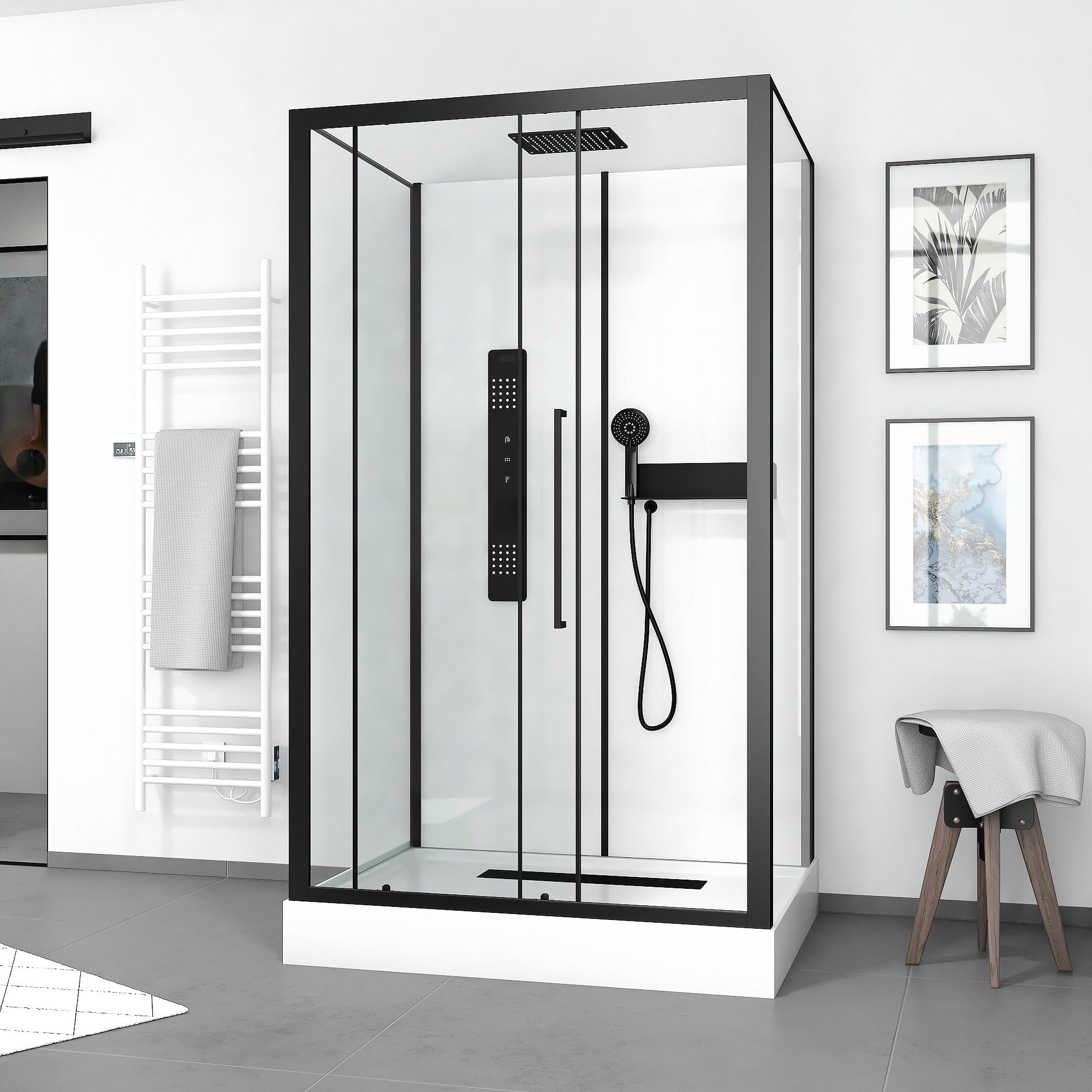 Cabine de douche Rectangle - 90x115x217 cm - Factory 2 Rectangle