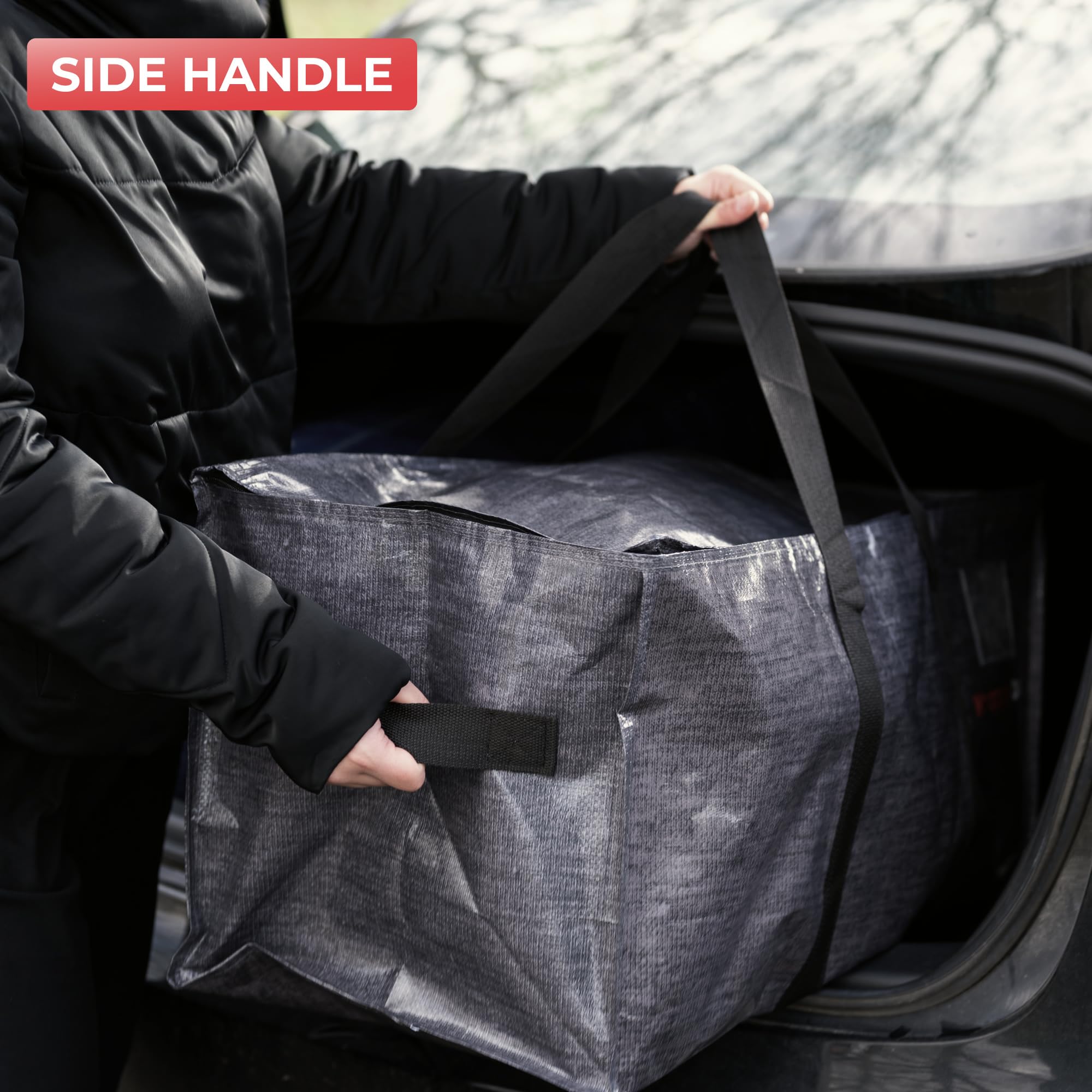 WRAPPYBAG Pack of 8 XXL Storage Bags, with transparent window, Packing bags for Moving House - Image 6