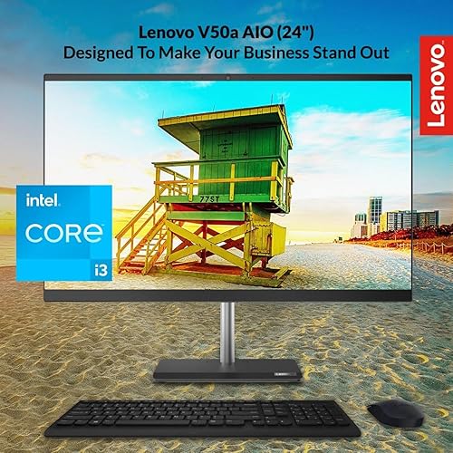 Miniatura 2 de Lenovo V50a Business - Computadora todo en uno, pantalla FHD IPS de 23.8 pulgadas, procesador Intel de 4 núcleos, 16 GB de RAM, SSD PCIe de 1 TB,