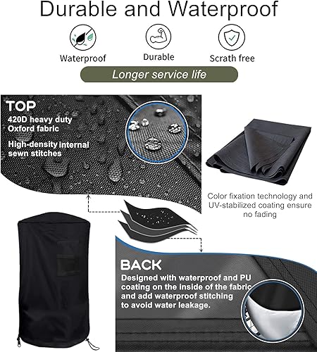 Miniatura 3 de Falezern Funda protectora para saco de boxeo independiente, ajustable engrosada resistente, impermeable para boxeo al aire libre