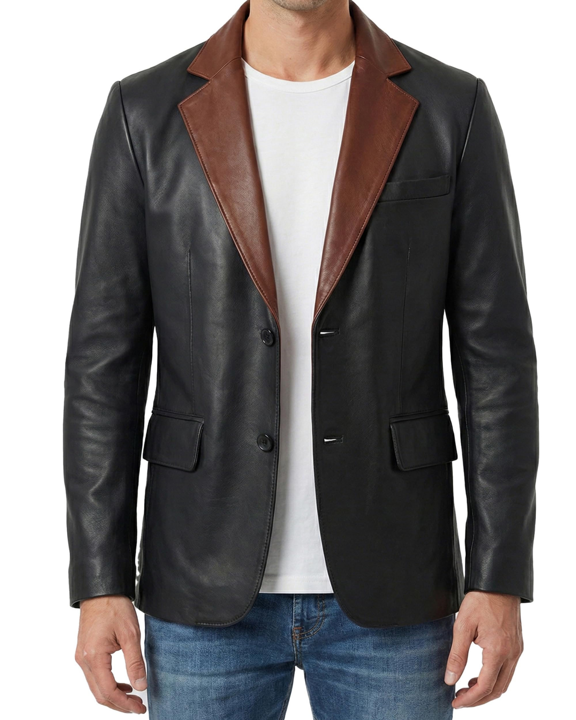 Decrum Leather Blazer for Men