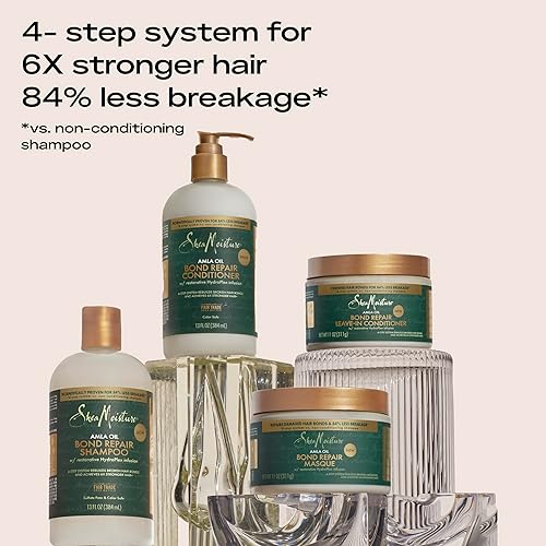 Miniatura 7 de SheaMoisture Bond Repair Masque Amla Oil para fortalecer e hidratar el cabello con infusión restauradora HydroPlex 11 oz