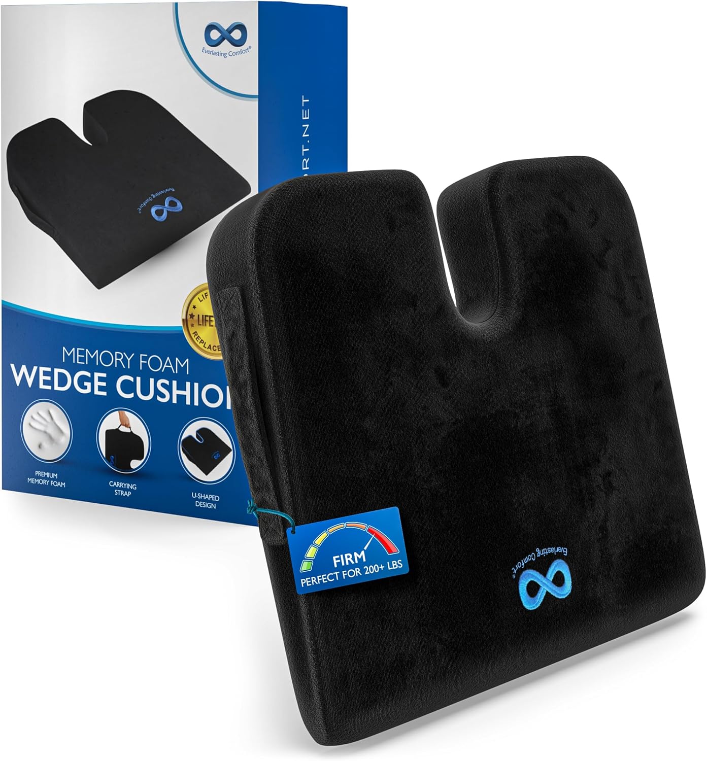 Everlasting Comfort Car and Truck Seat Cushion Firm High