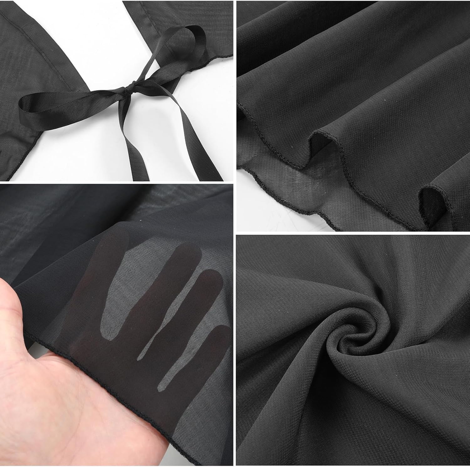 Lusofie Long Dance Wrap Skirt Women Ladies Long Sheer Dance Skirts , Ballet Wrap Skirt Chiffon Skirt with Adjustable Belt - Image 2