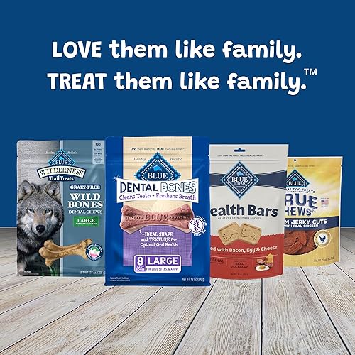Miniatura 8 de Blue Buffalo Dental Bones - Golosinas dentales naturales grandes para masticar para perros, (50 libras y más), bolsa de 12 onzas