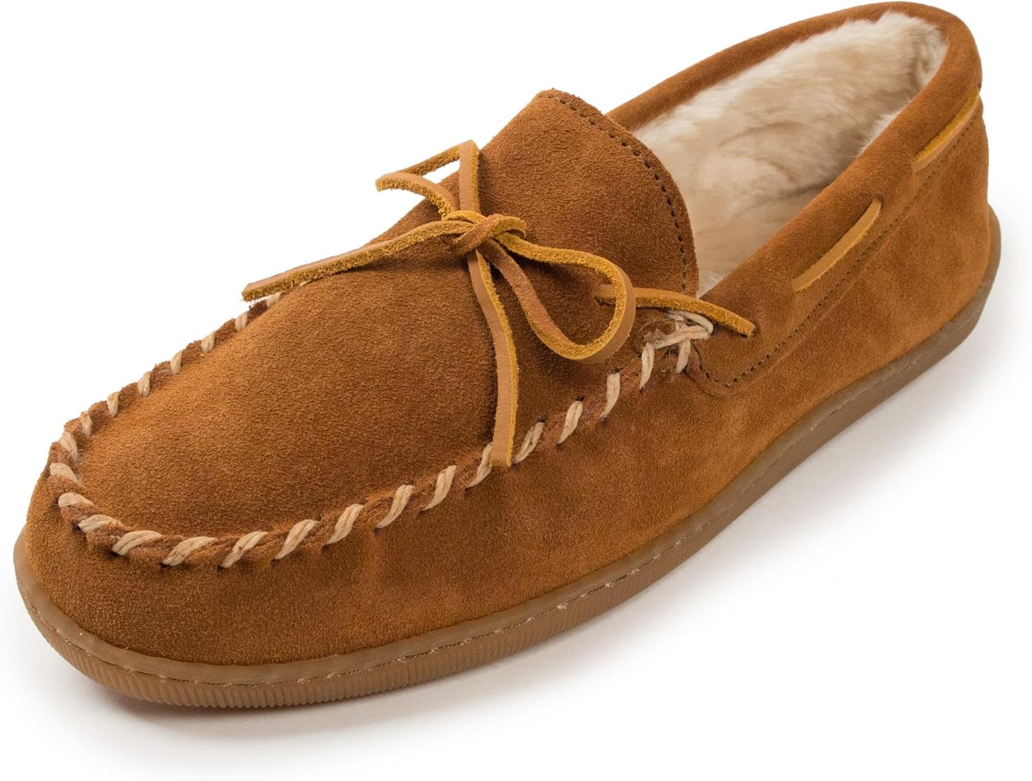 Minnetonka Men's Pile Lined Hardsole Slipper