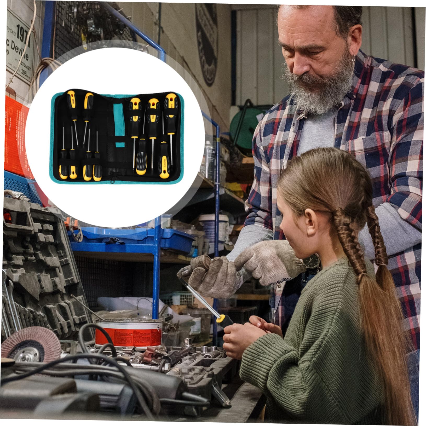 jojofuny Cacciaviti a Stella Per Riparazione Di Auto Cacciavite a Stella Per Uso Domestico Utensile Manuale Cacciaviti Professionali