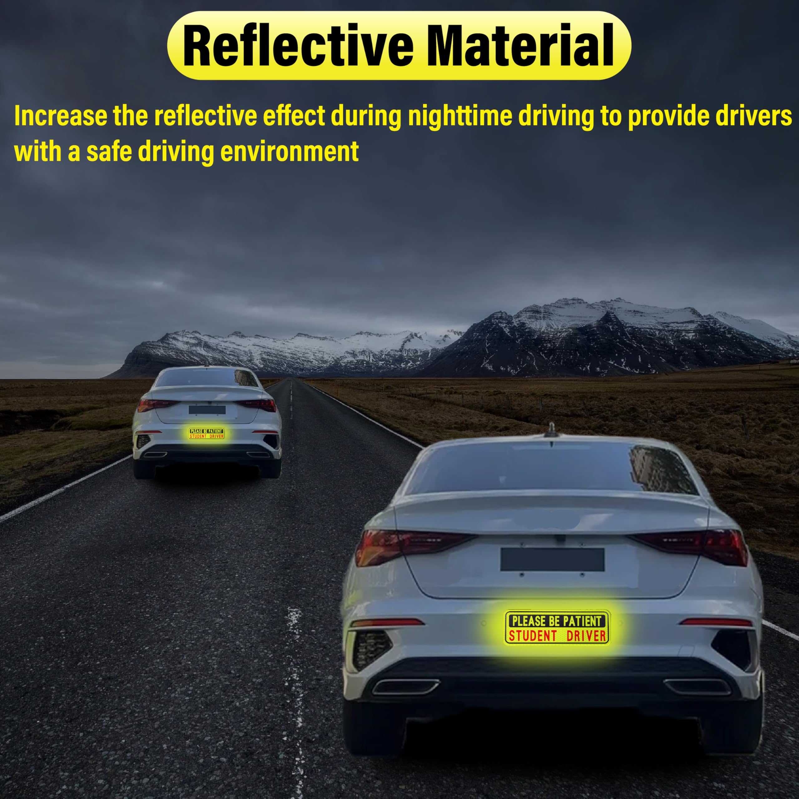 4 PCS Student Driver Magnet for Car New Driver Magnet for Car Please Be Patient Funny Magnetic Student — view 4