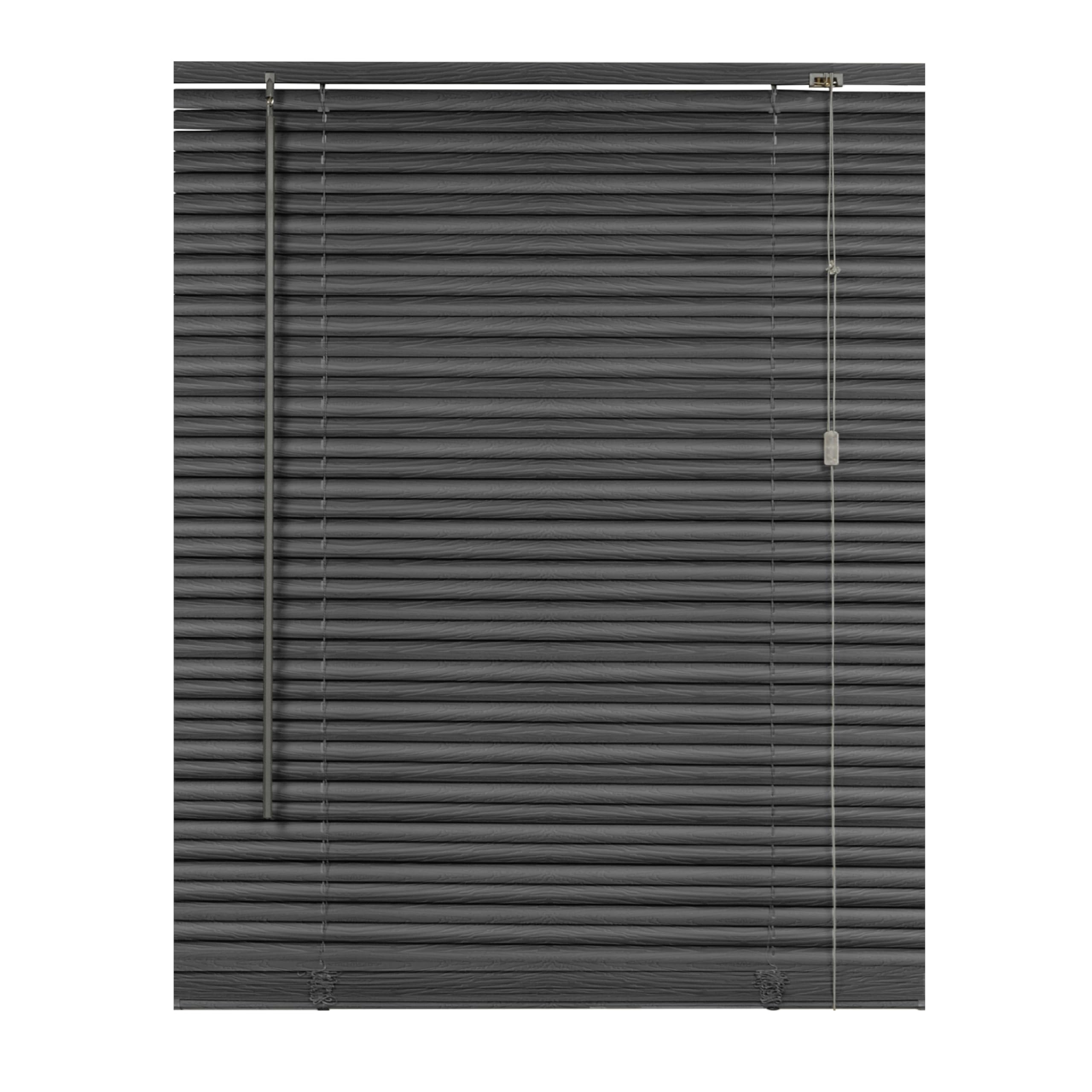REHAN & CO Custom Made to Measure PVC Venetian Blinds 25mm Thin Slats Shutter Blinds Window Treatments Child Safe Home Office Window Blinds (Grey Embossed, 60W x 150H cm)