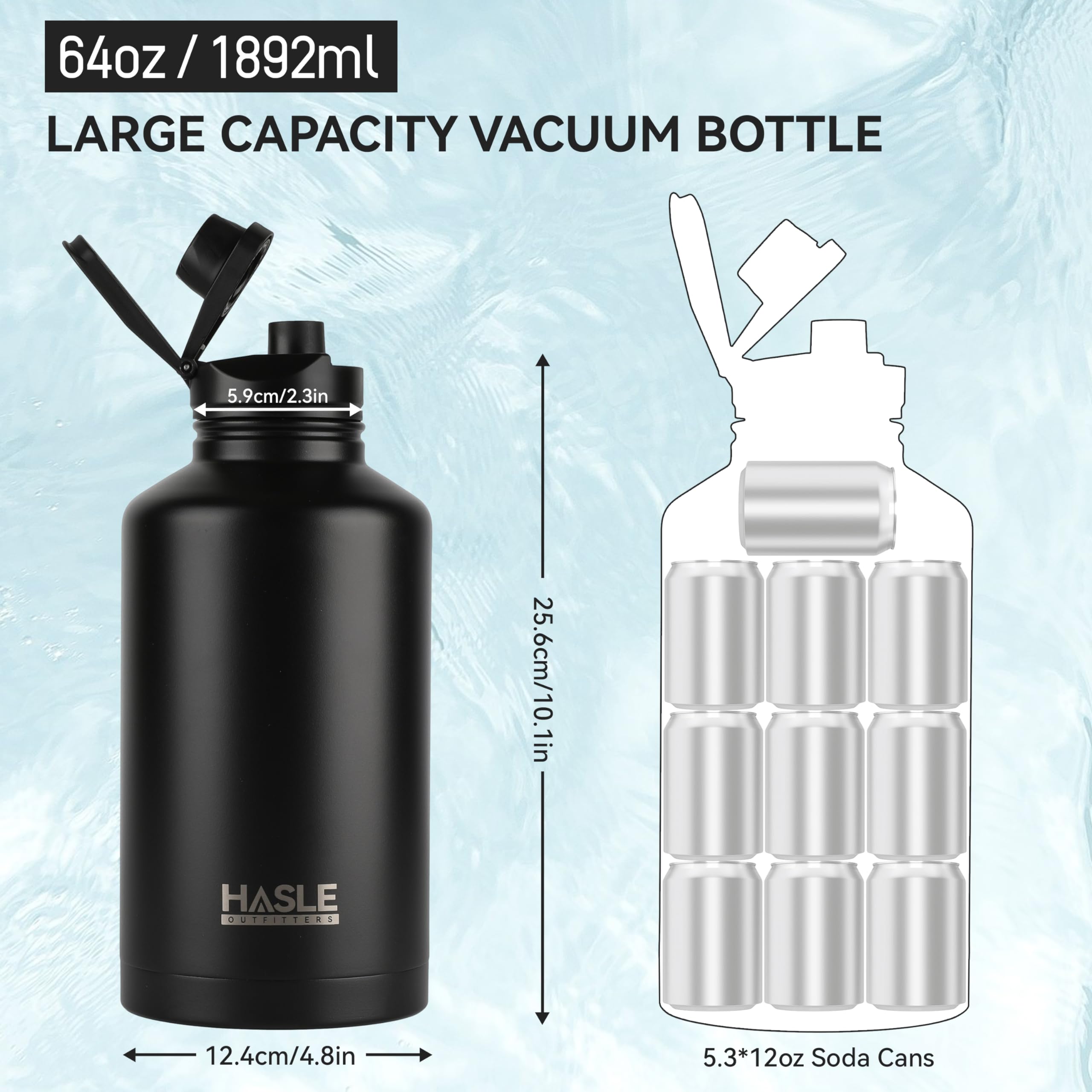HASLE OUTFITTERS Borraccia Termica In Acciaio Inox, Da 1134 Ml
