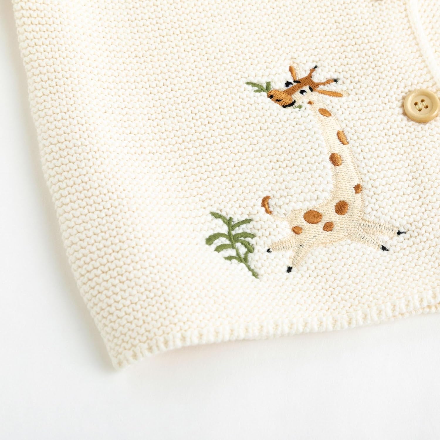 Curipeer Toddler Girl Cardigan Baby Knit Sweater Long Sleeve Button Closure with Pockets - Image 5