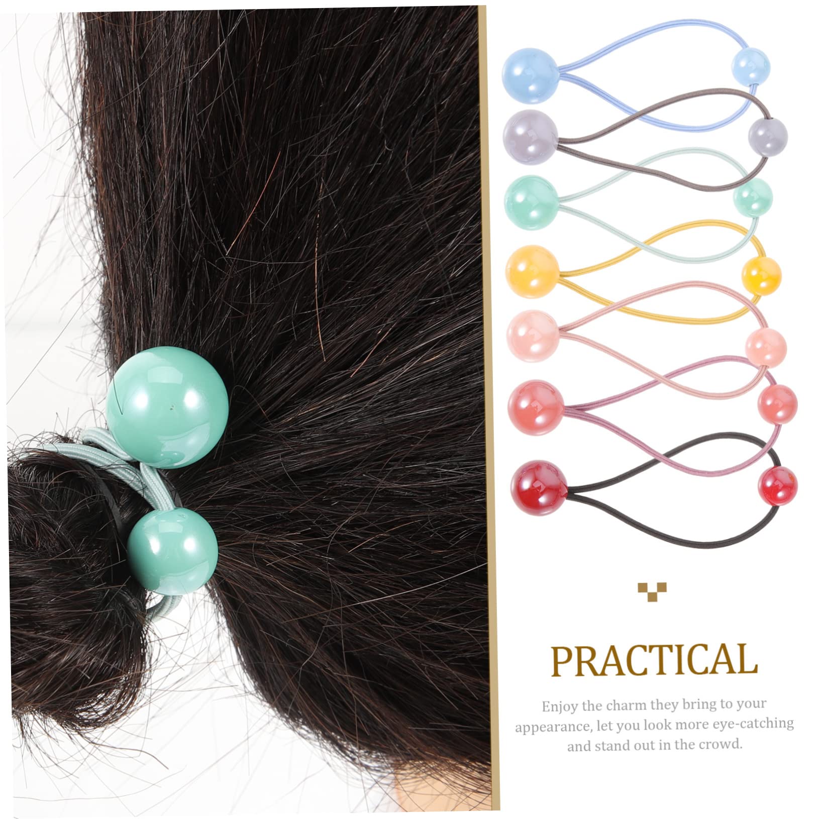 Healeved 84piezas Gomas Para Cabello Bolitas Dobles Accesorios Elásticos Coloridos Para Niñas Para Peinados y Uso Diario