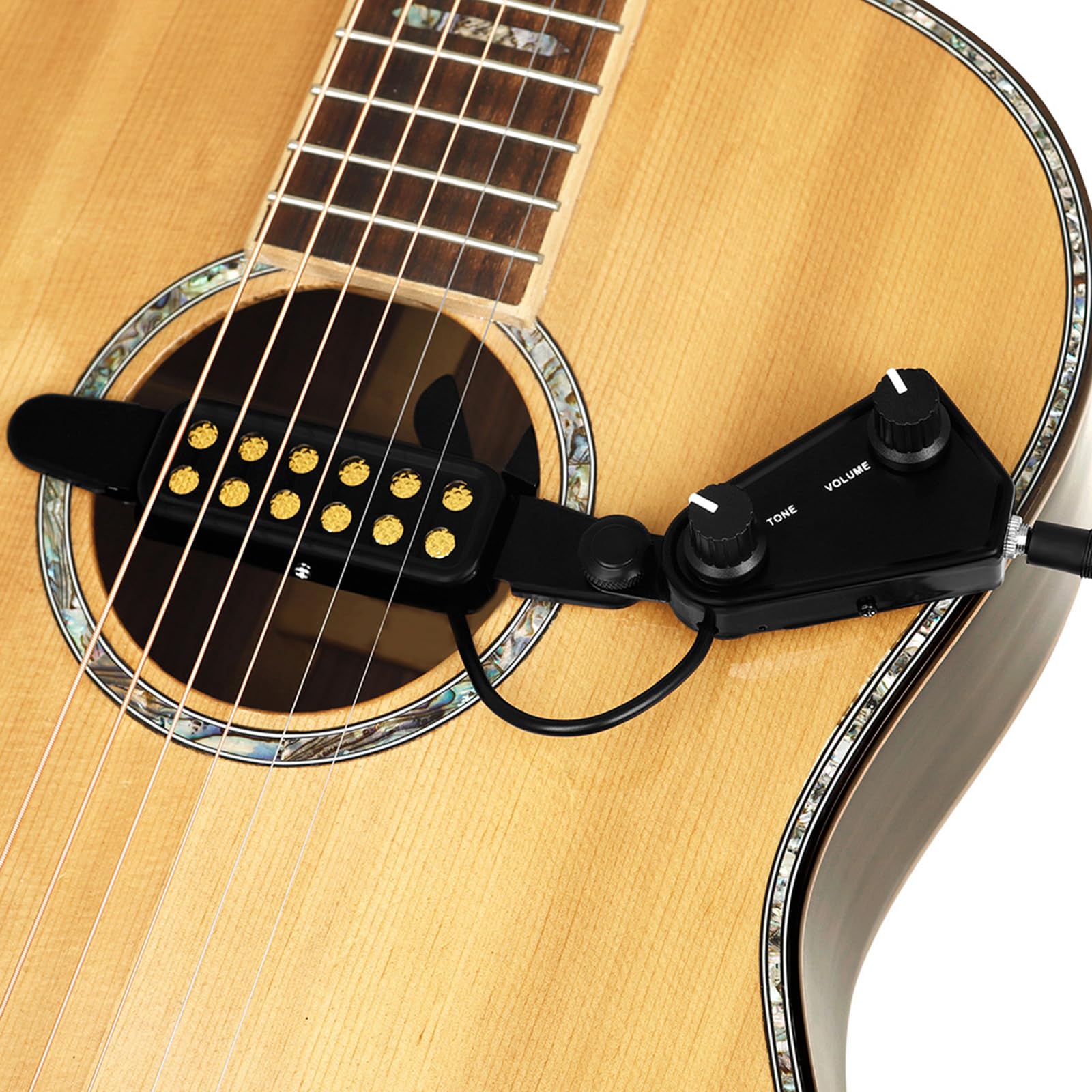 Pickup Per Buca Sonora Per Chitarra Acustica – Kit Con Sensibilità Dinamica E Risposta Dei Bassi Migliorata