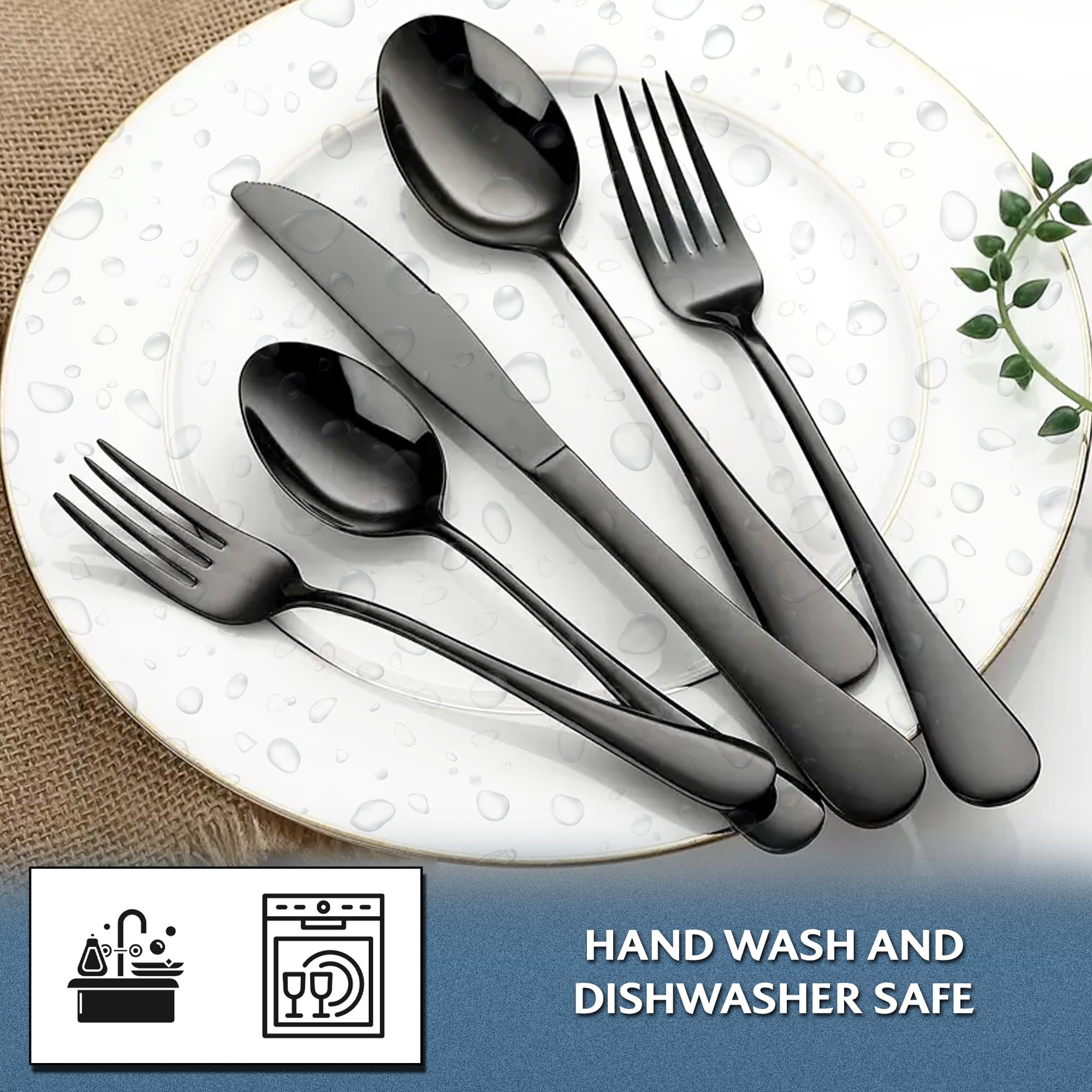 Servizio 6 Persone 30 Pezzi Set Di Posate In Acciaio Inox 18/0 - Servizio Per 6 Persone, 30 Pezzi, Elegante E Lavabile In Lavastoviglie Servizio Da Tavola - Foto 5