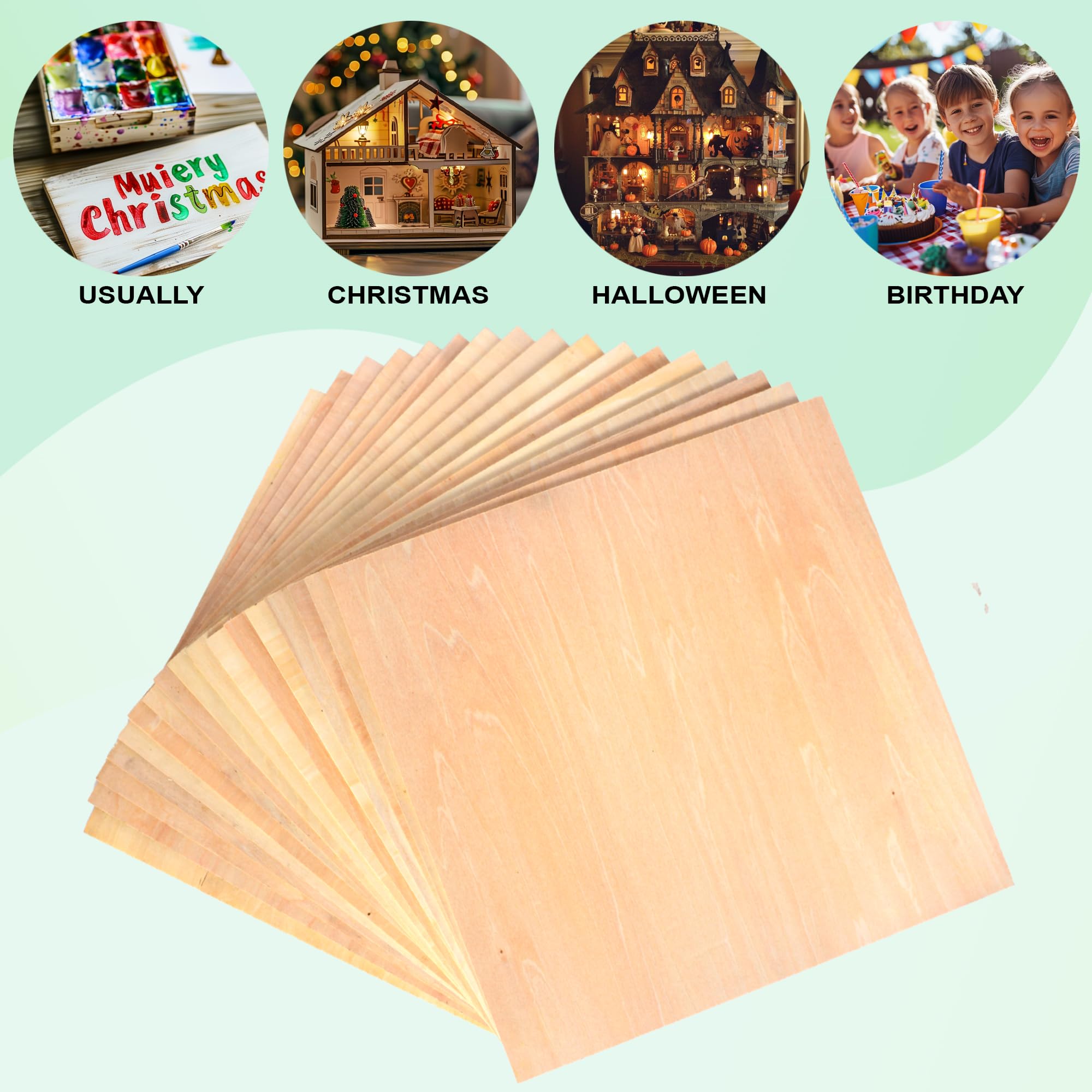 Gap Tshirts For Men 30PCS Basswood Sheets 12x12x1/8 Inch - 3mm Wood For Laser Cutting & Craft Projects Craft Plywood Sheets