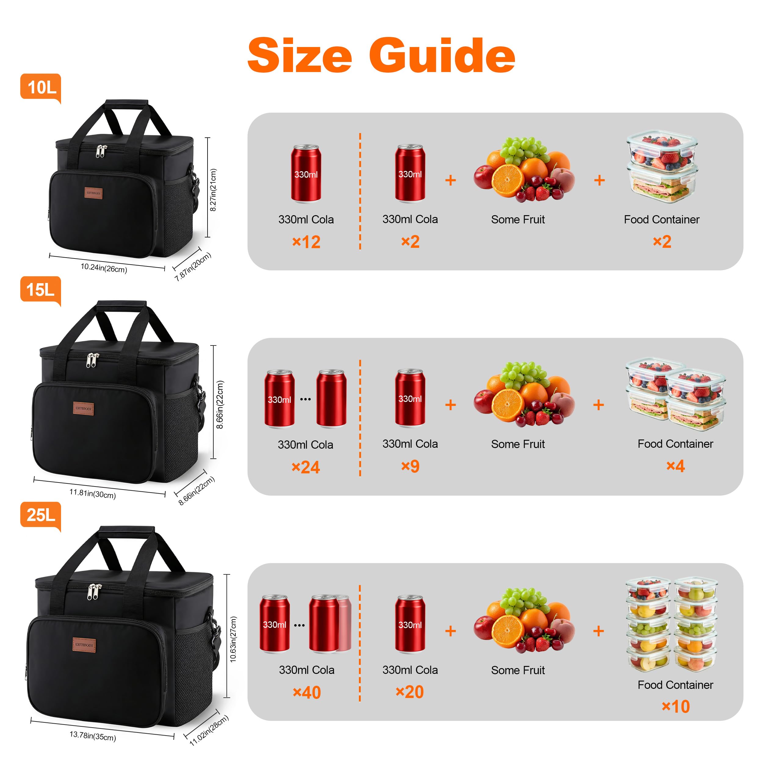 Isolierte Faltbare Kühltasche Lunchtasche wasserdichte Thermotasche Umhänge Tragetasche Für Herren Damen Unterwegs Picknick Brunch FrüHstück Mittag Einkauf