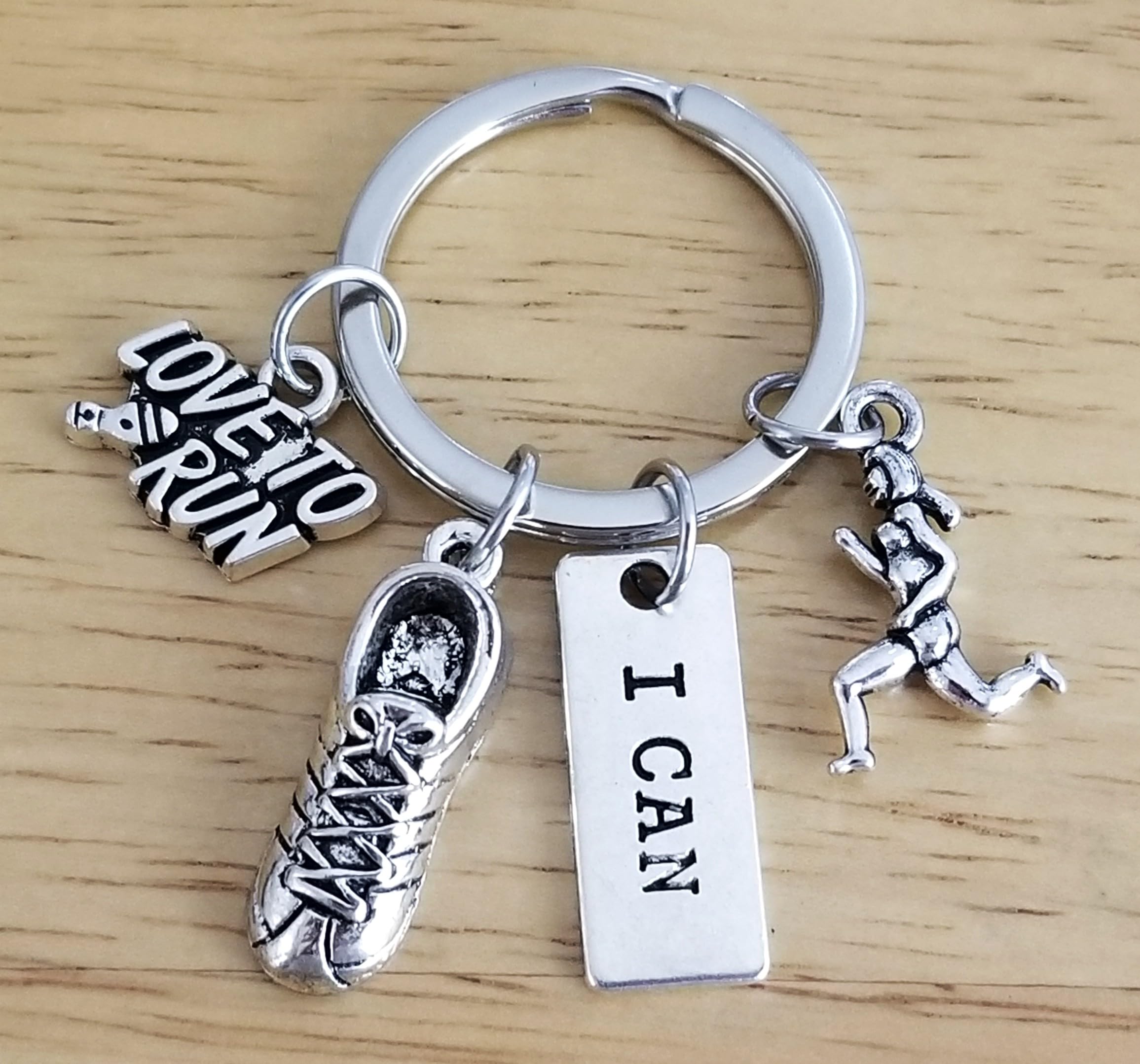 RUNNA キーホルダーセット Running Keychain, Love To Run Keychain, Running Shoes Keychain, I
