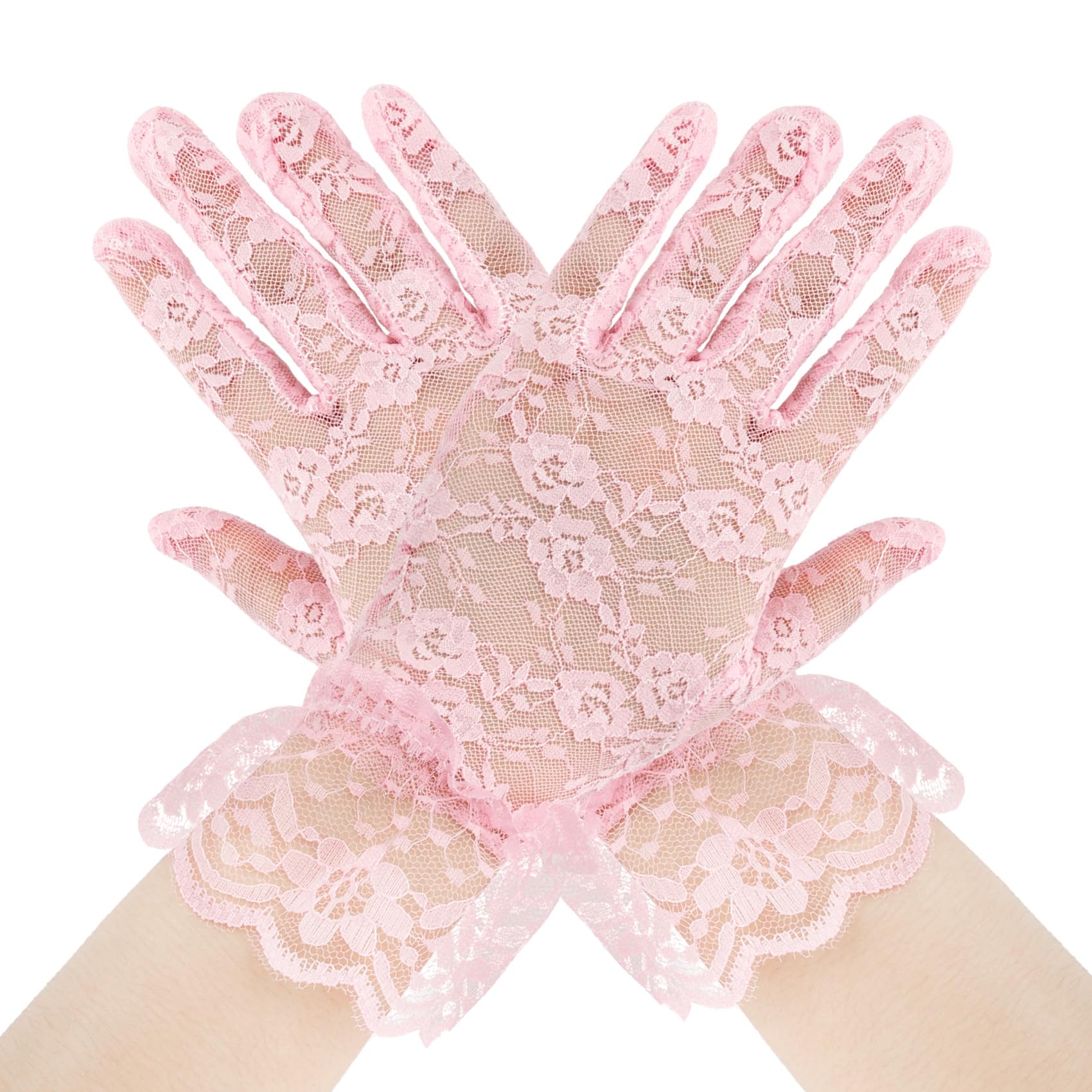 Lace Gloves Women Halloween Gloves Formal Glove for Evening Wedding Opera