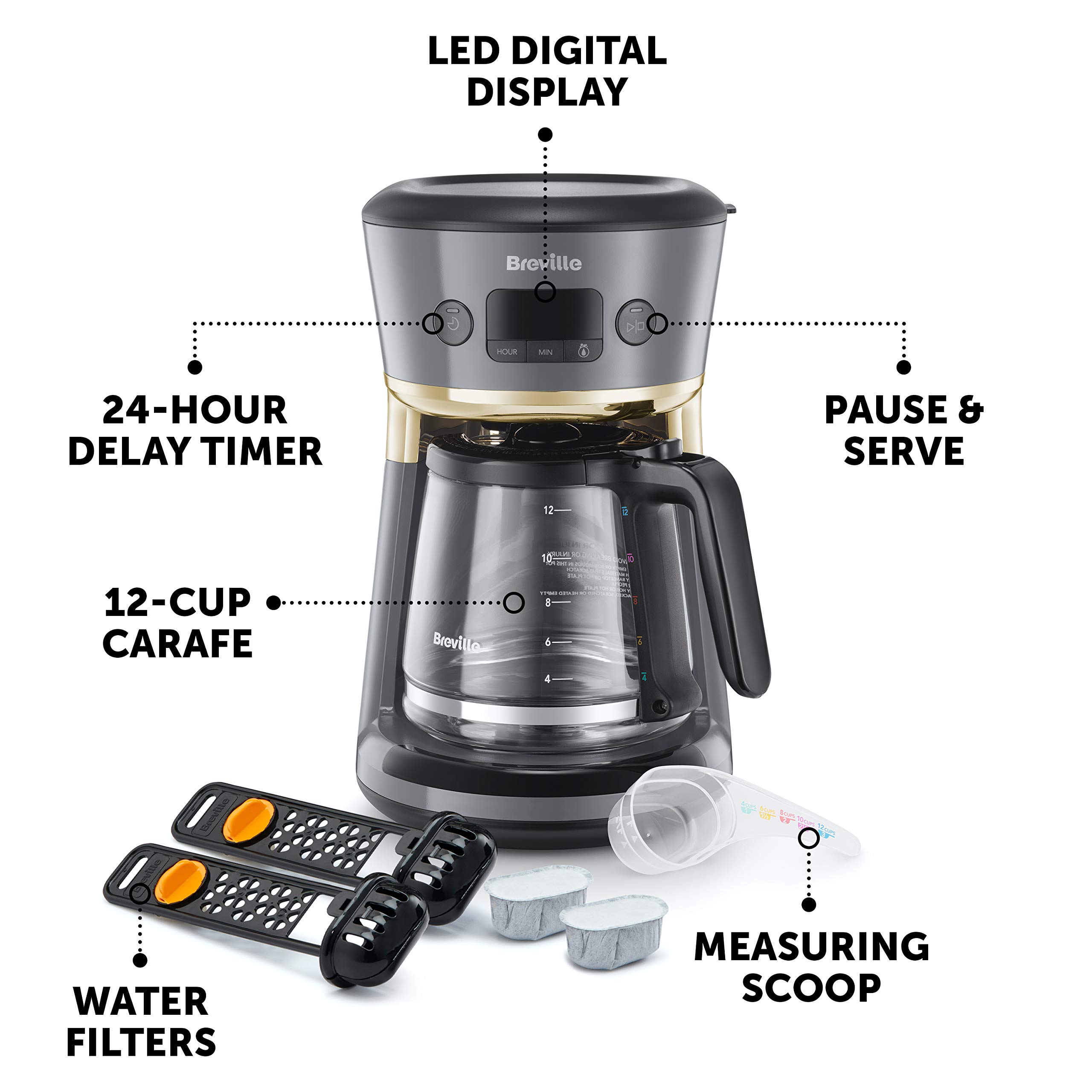 Breville Mostra Easy Measure Filter Coffee Machine 12 Cup