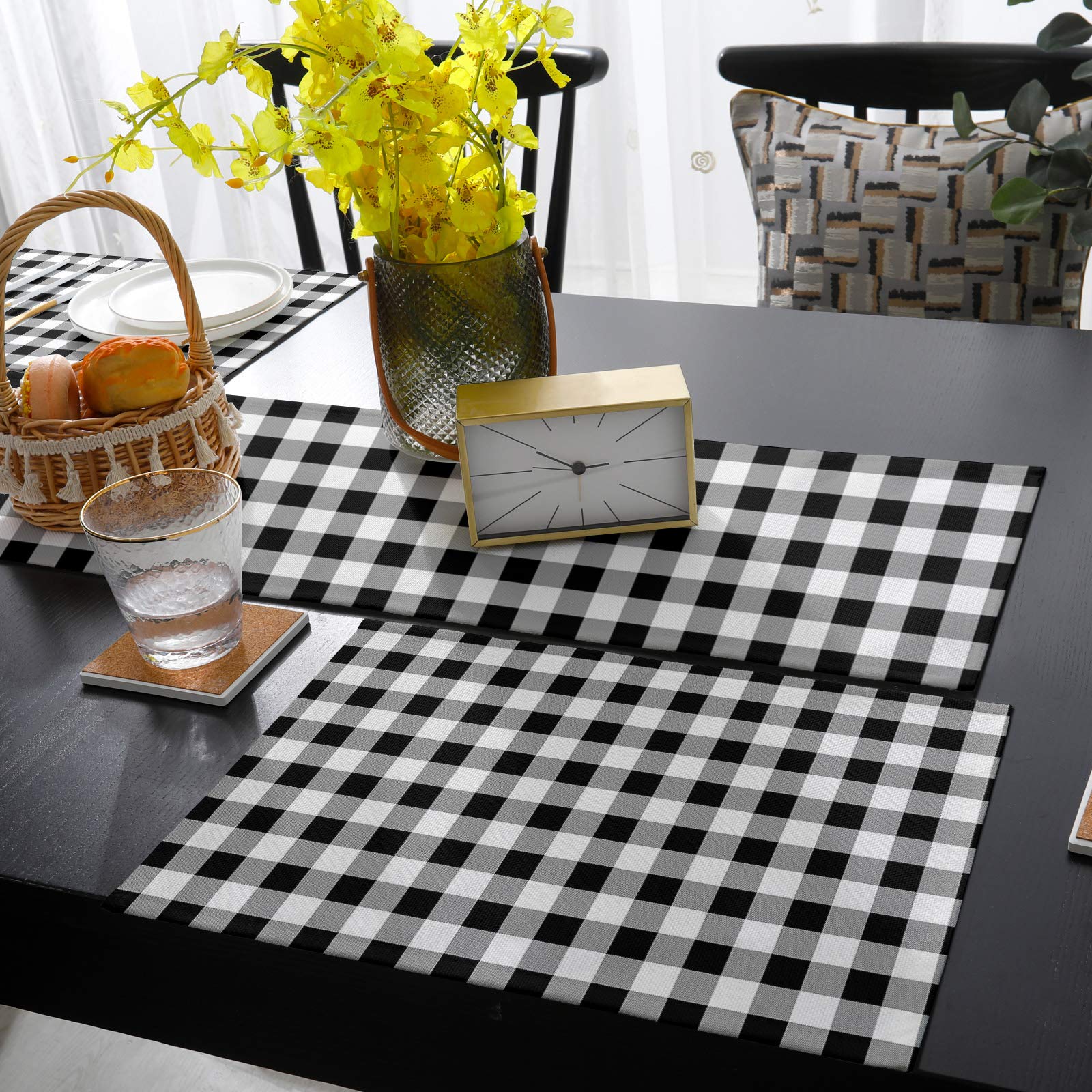 Juego De 6, 43x28.5 Cm, Polipropileno, Multicolor Manteles