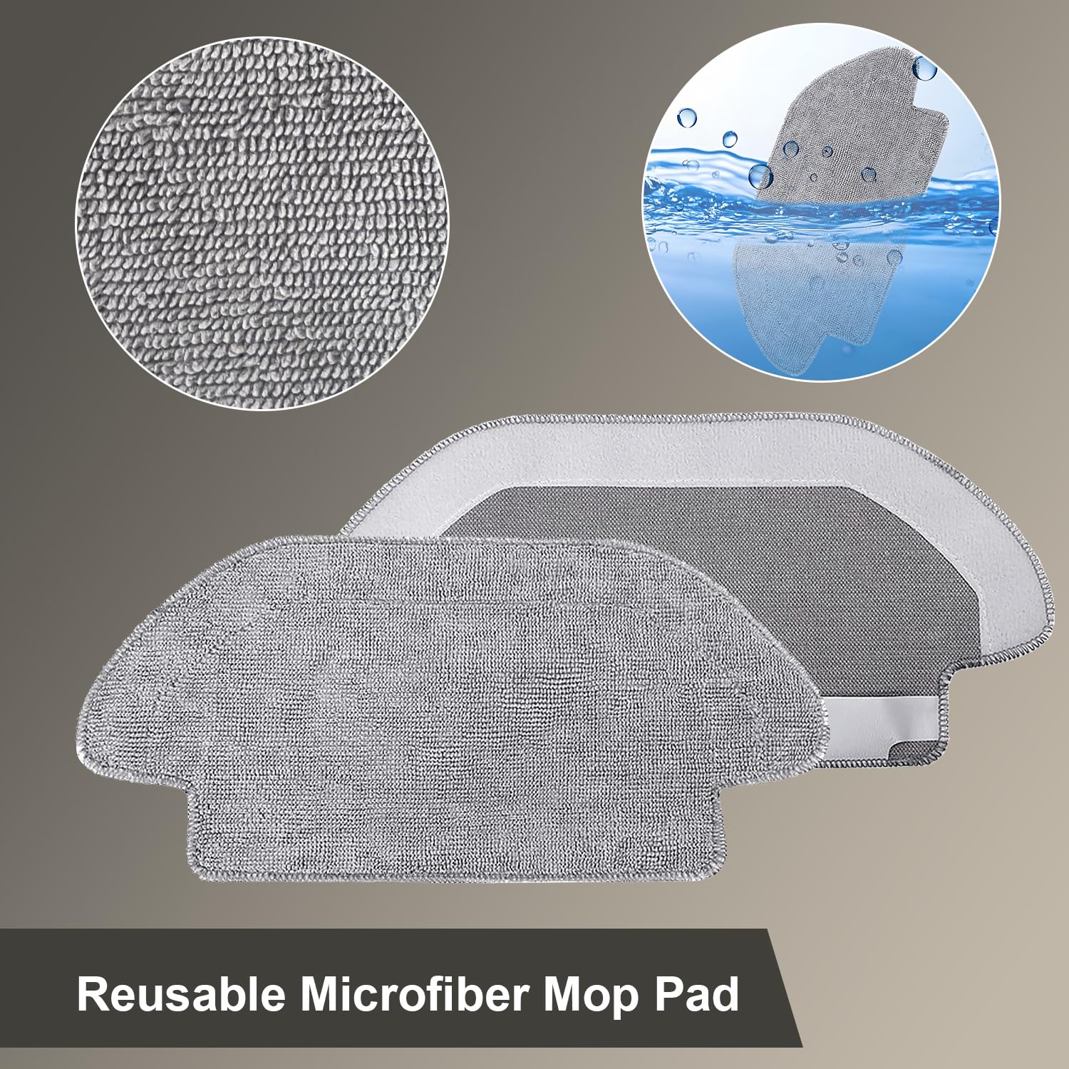 Akcesoria zamienne do Xiaomi Mi Robot Vacuum Mop 2S/ Mop Pro/Mop P/ STYJ02YM, zamiennik do odkurzacza Xiaomi Mi Robot S12/ S10 EU, 2 szczotki głównej, 4 filtr HEPA, 4 mopy, 6 szczotek