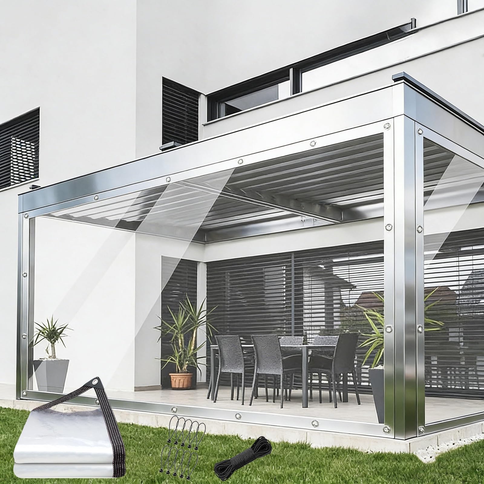 Amazon.com: 8x13 FT Clear Tarps Heavy Duty Waterproof,Plastic