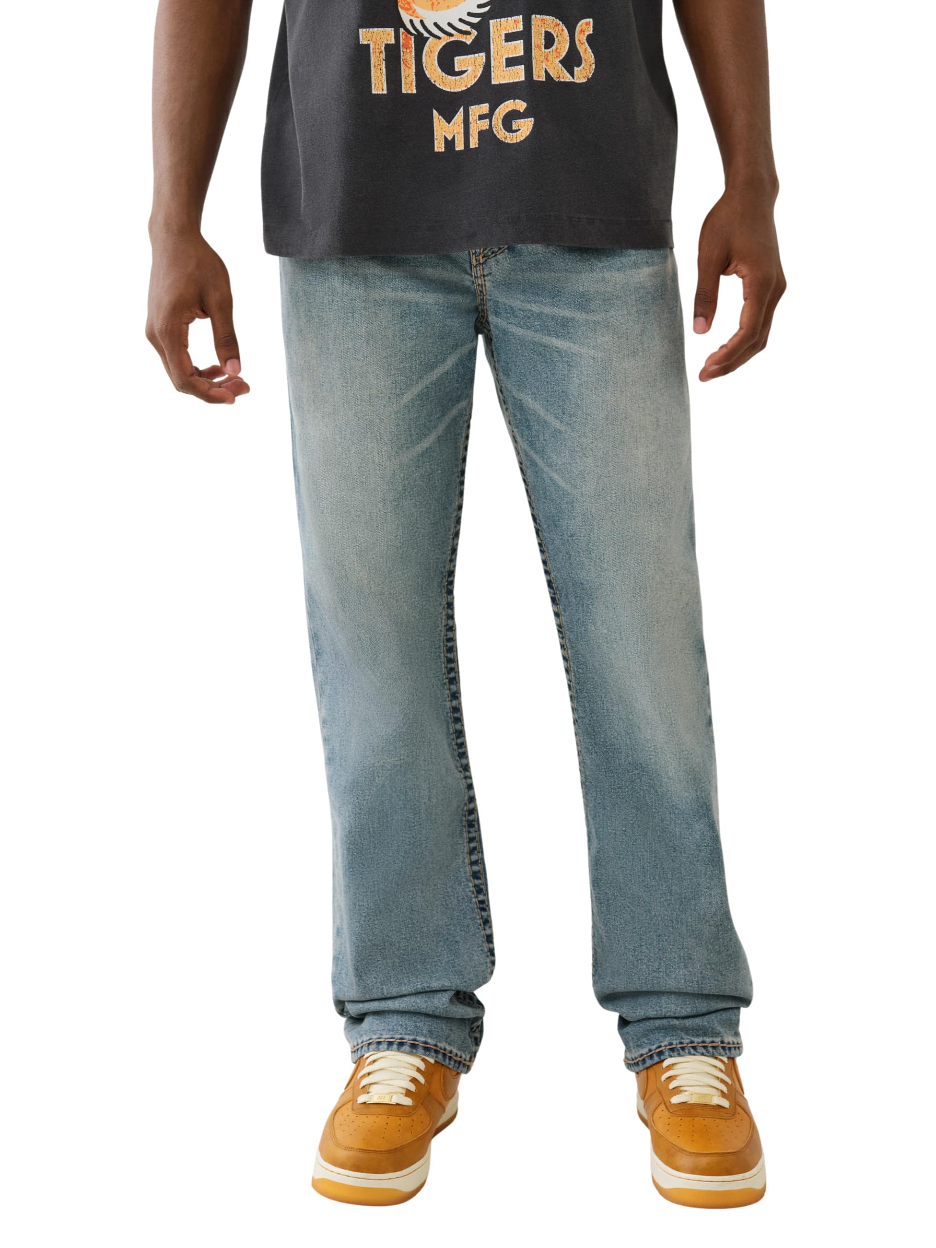 True Religion Men's Ricky Super T Flap Jeans – Flap Back Pockets