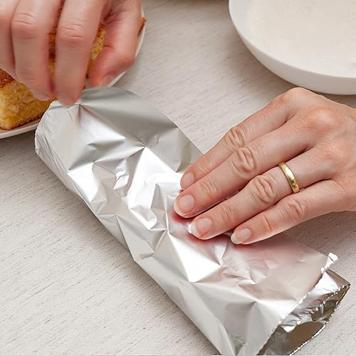 Miniatura 4 de [400 Count] Pre Cut Pop Up Premium Silver Aluminum Foil Sheets, 9 x 10.75 inch - For Restaurants, Lunch, Takeout, ToGo, Lunch bag, Sandwich,