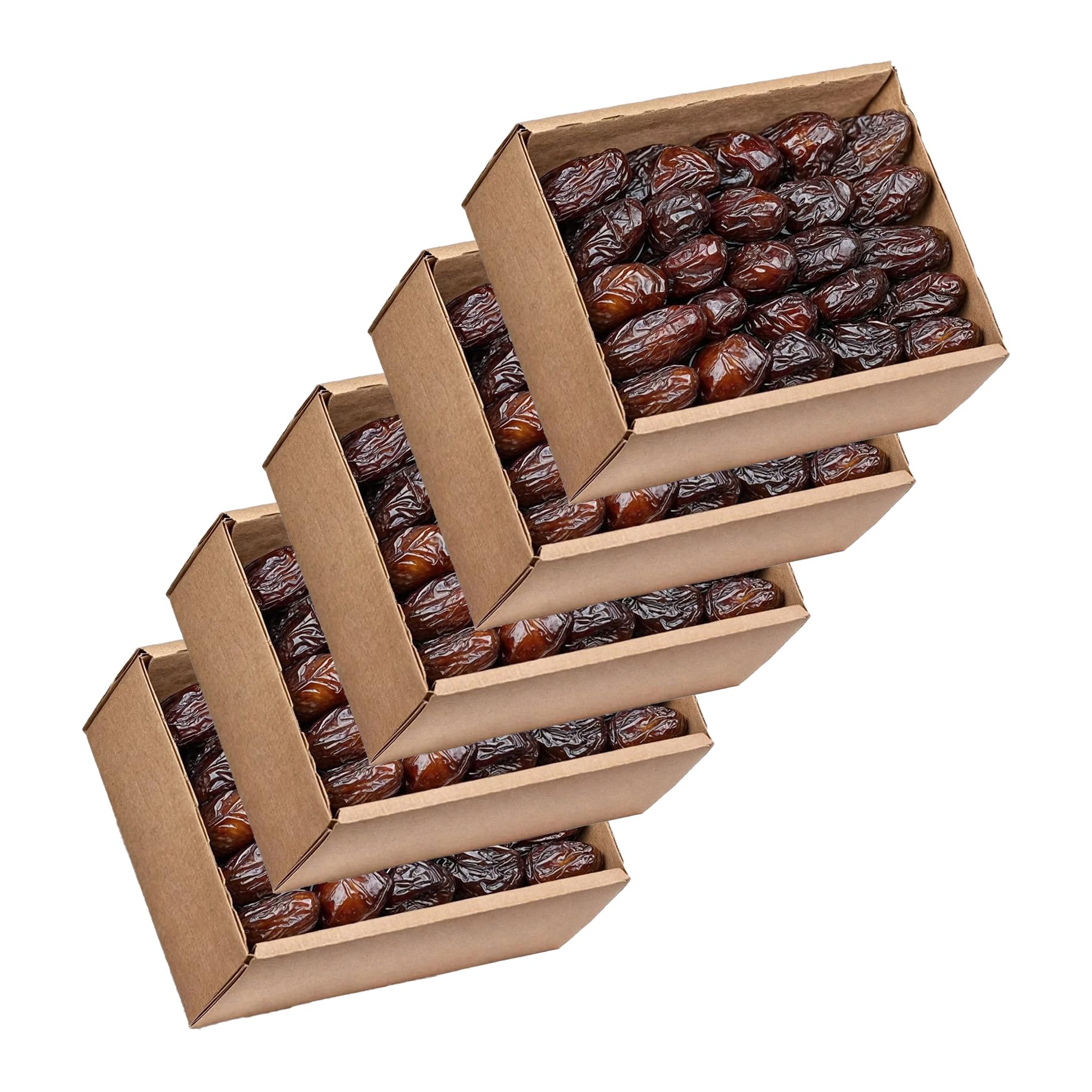 ITALIA SPEZIE - Datteri Medjoul Premium classe 1 Jumbo 100% Naturali, 5 kg (10 x 500g) - Senza zuccheri aggiunti o conservanti Vaschette salvafreschezza