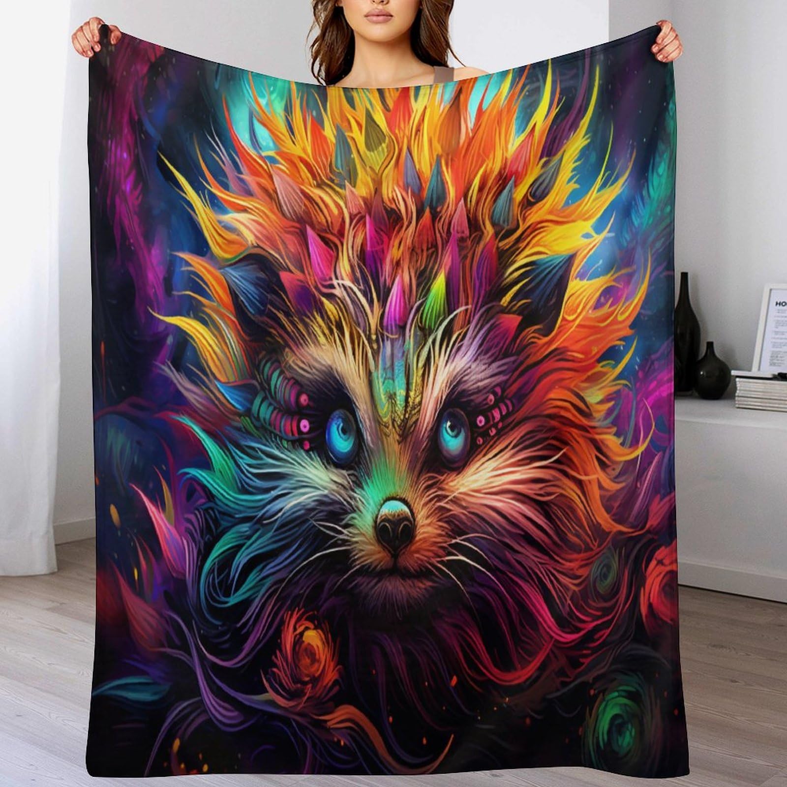 Couverture polaire en peluche hérisson pour créer un nid chaleureux en famille