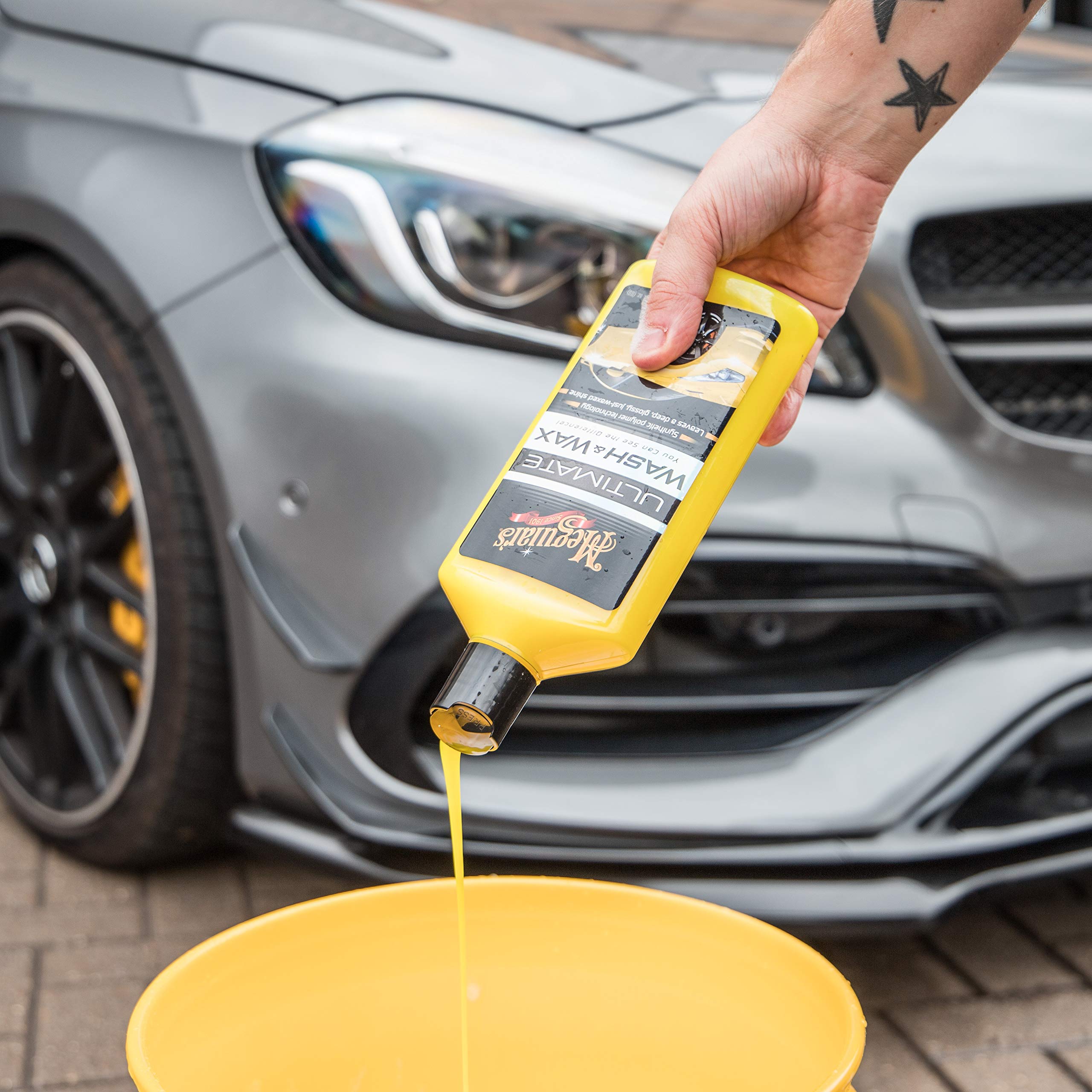 Meguiar's Car Care Starter Kit - Auto-Reinigungsset - Enthält Ultimate Wash & Wax, Quik Wax & Endurance Reifengel