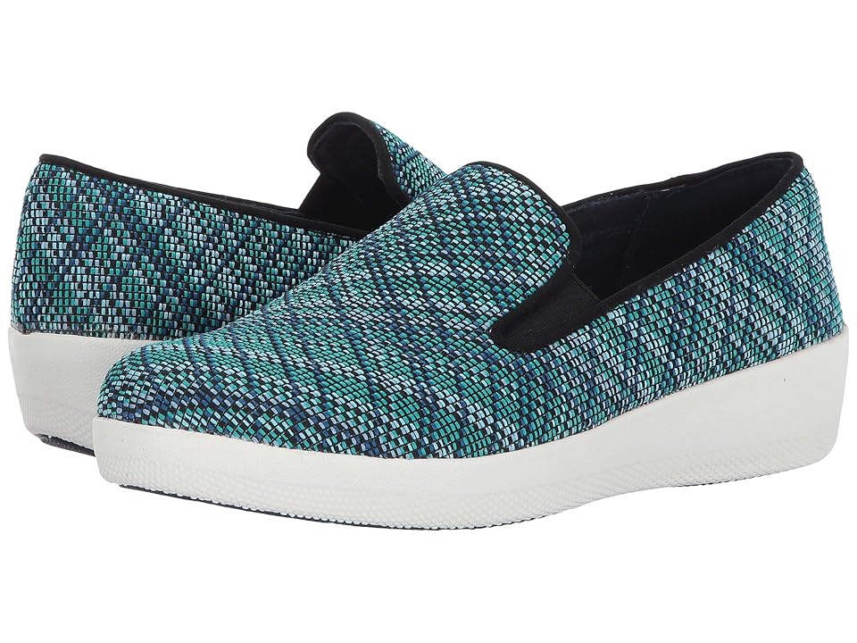 

FitFlop Superskate Twill Knit (Blueberry Mix) Women's Shoes