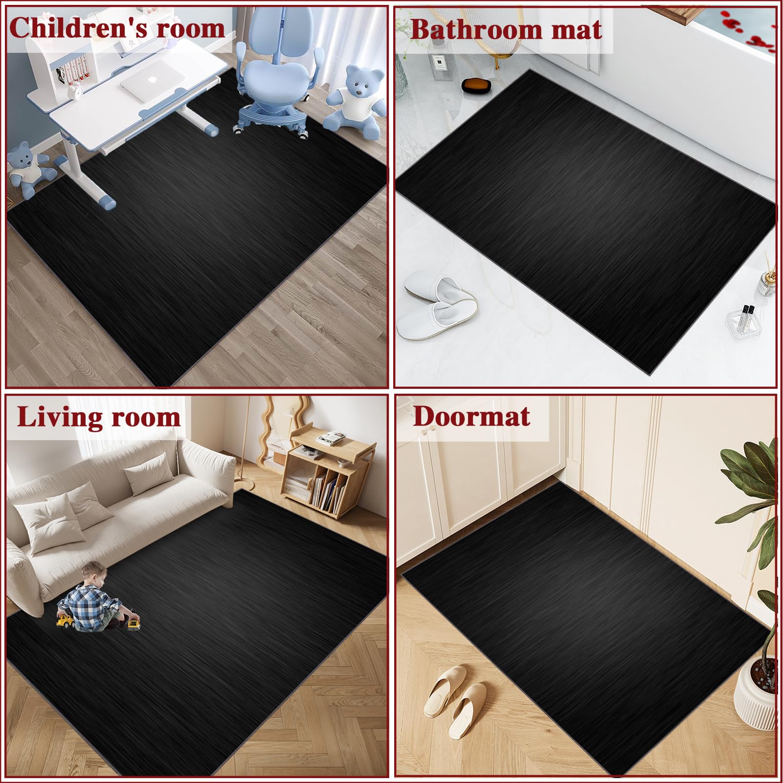 100 x 140 cm Rechteckig Bodenschutzmatte/Kratzfest rutschfest Bodenmatte Bodenschutz/Bürostuhlunterlage/Unterlegmatte/Schutzmatte für Laminat/Parkett/Hartböden/Verbesserte Version