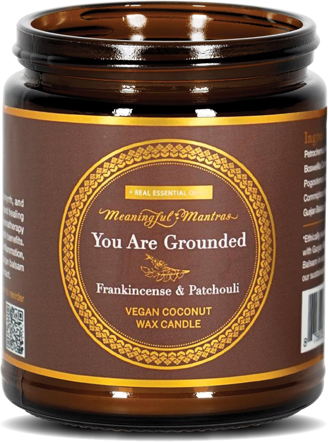 You are Enough Valencia Orange and Grapefruit Aromatherapy Candle | 34 Hour Burn | Coconut Wax and Real Essential Oils | 8oz Gifting Candle