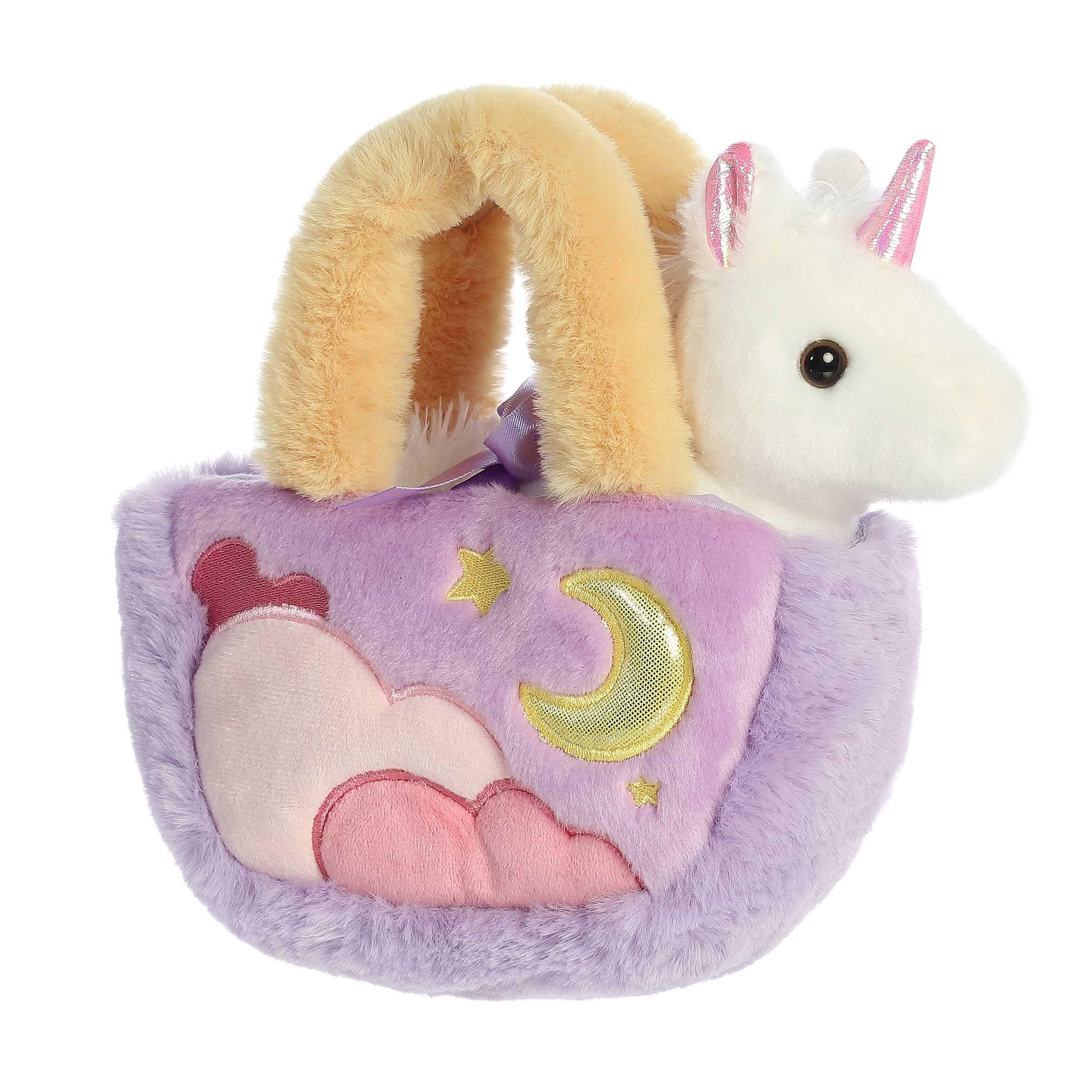 Aurora Trendy Fancy Pals Pastel Clouds - Animale di peluche a forma di unicorno, compagni in movimento, accessori eleganti, 17,8 cm, colore: Bianco